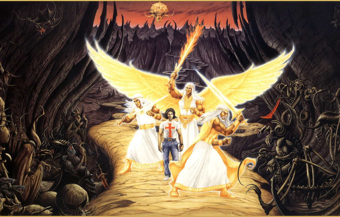 Wallpaper road, picture, angels, Rodney Matthews image for desktop, section фантастика