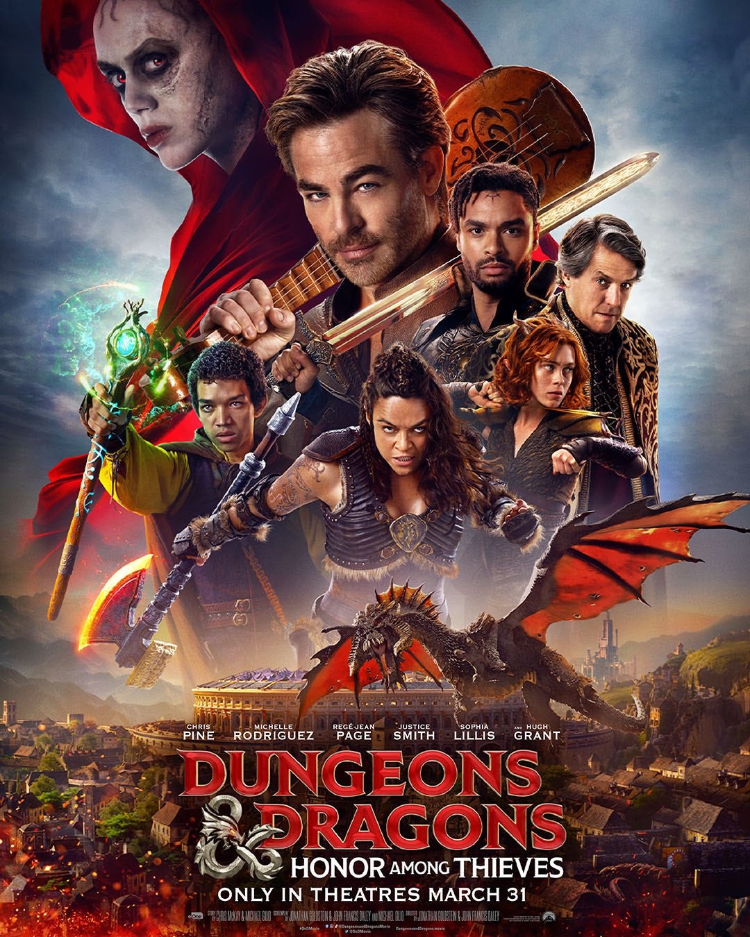 Official Poster For 'Dungeons & Dragons: Honor Among Thieves', R Forgotten_Realms