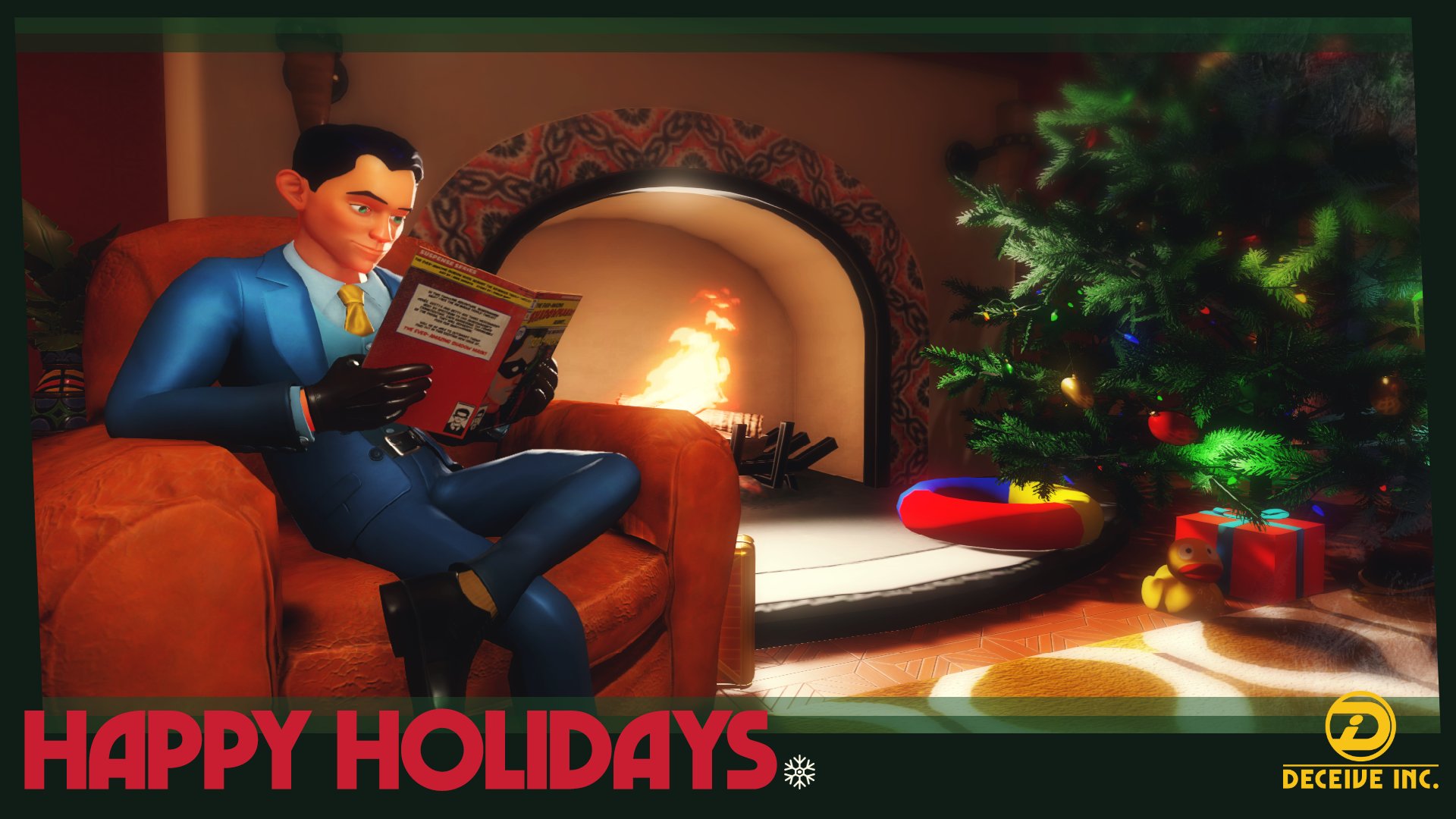 Deceive Inc. know we've been sneaky, all secrety and stuff, but fear not, Deceive Inc's development is rolling on pretty well. We'll be going undercover for the holidays. We