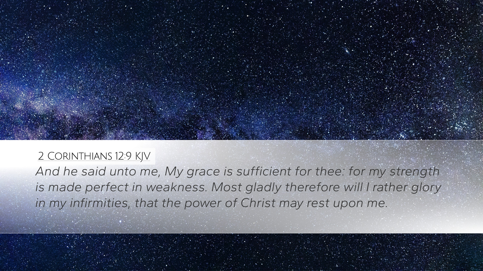 Corinthians 12:9 KJV Desktop