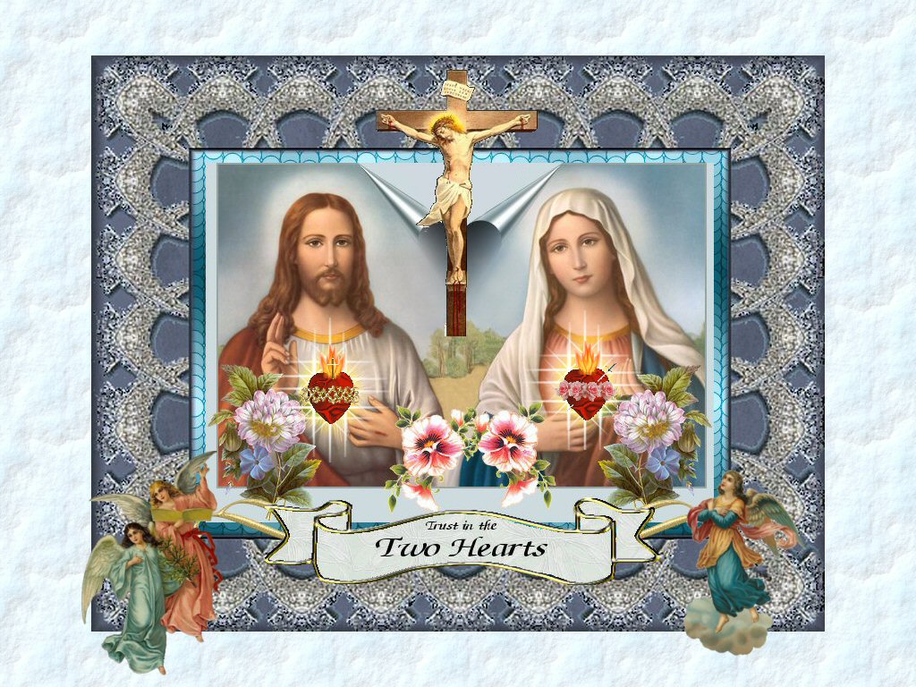 Jesus and Mary Wallpaper