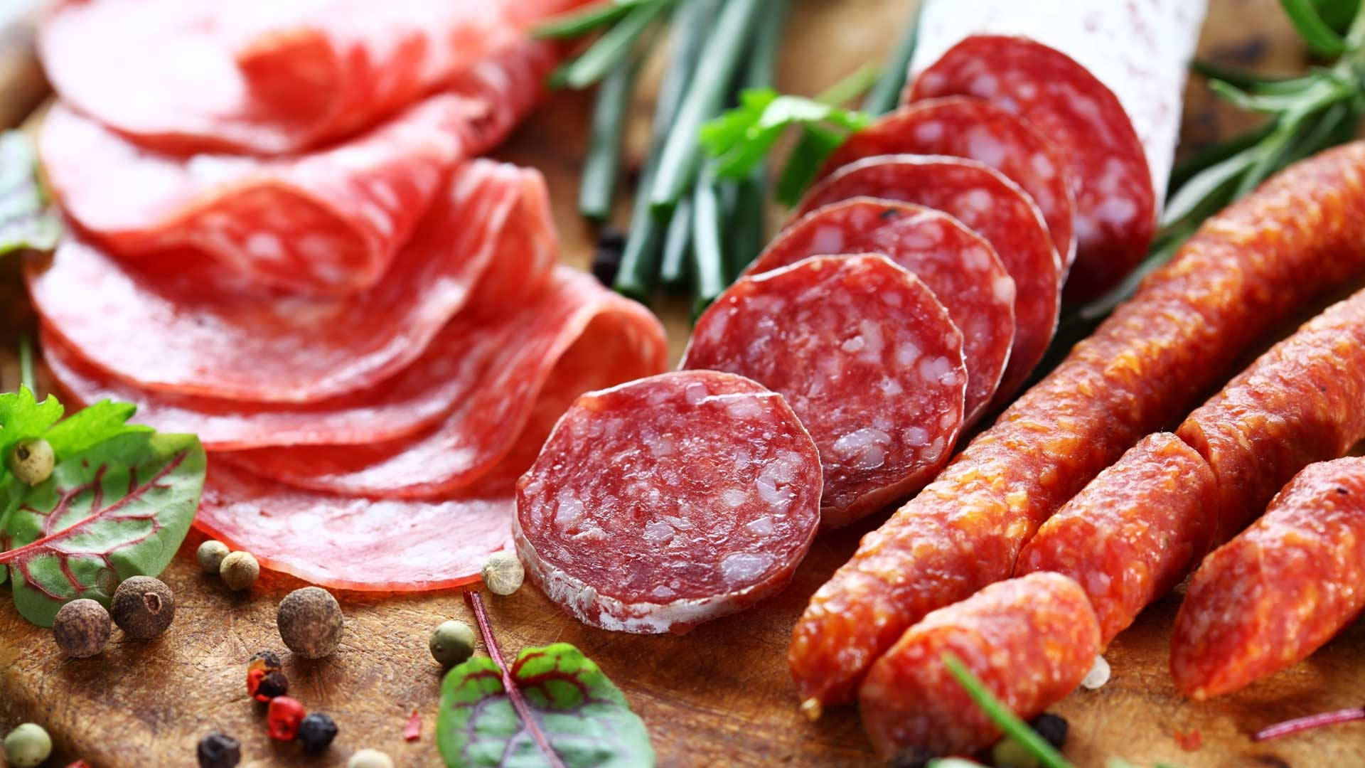 Download Charcuterie Board With Ham Wallpaper
