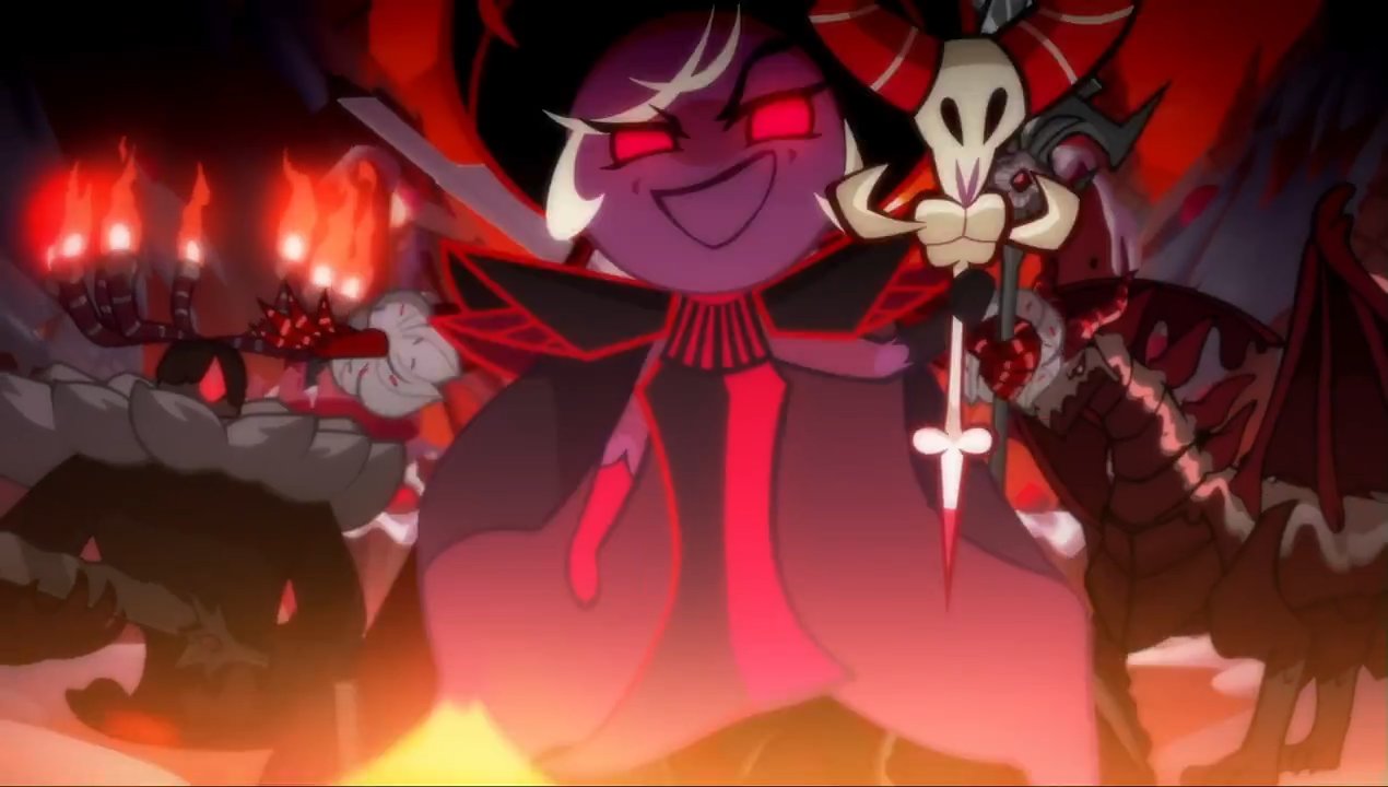 naps SHUT UP THERES DARK ENCHANTRESS COOKIE IN COOKIE RUN KINGDOM ANIMATED TRAILER