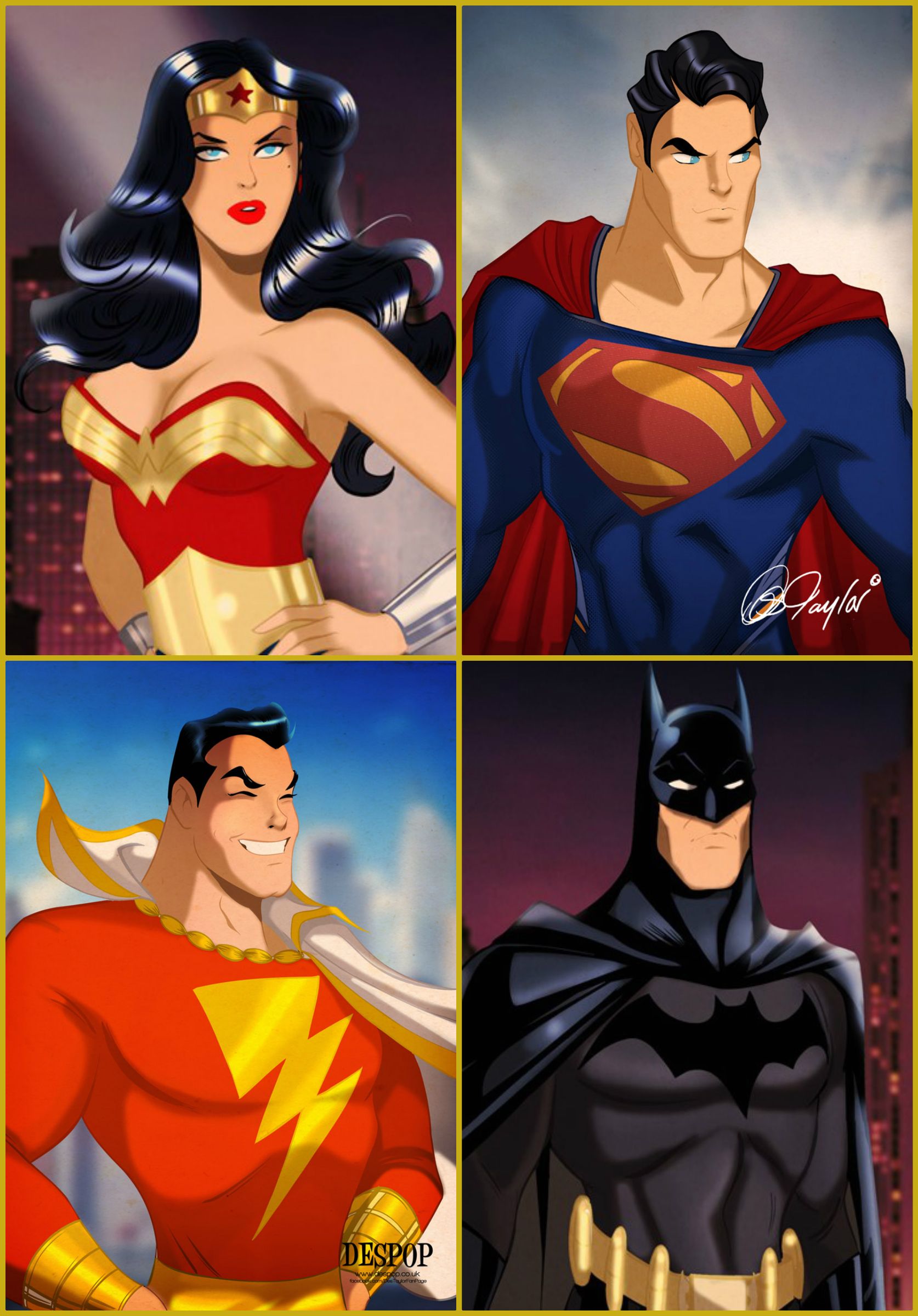 DC's First 4: Wonder Woman, Superman, Shazam! & Batman