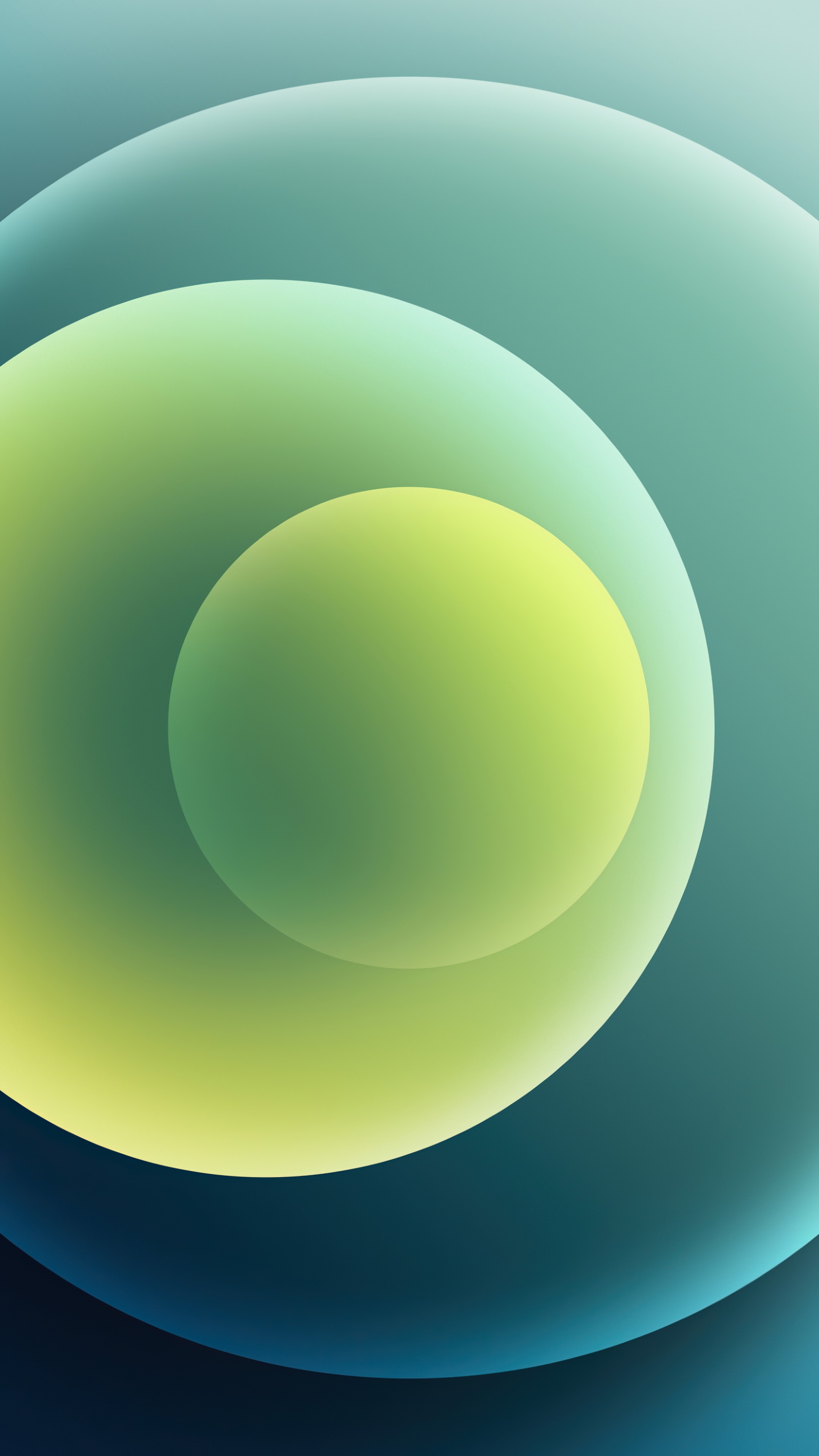 Wallpaper iPhone green, abstract, Apple October 2020 Event, 4K, OS