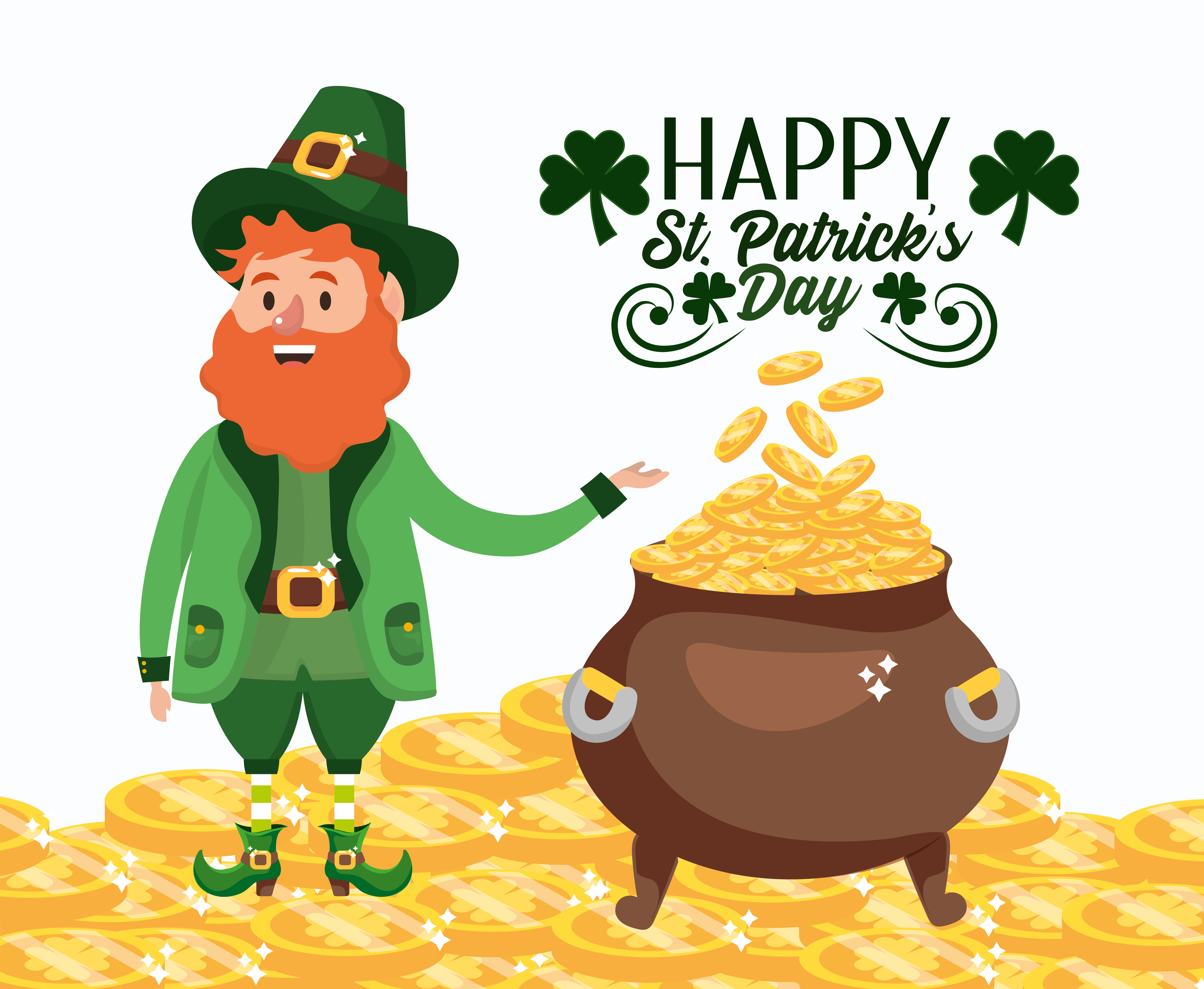 St. Patricks Day 4K, Coin, Leprechaun Gallery HD Wallpaper