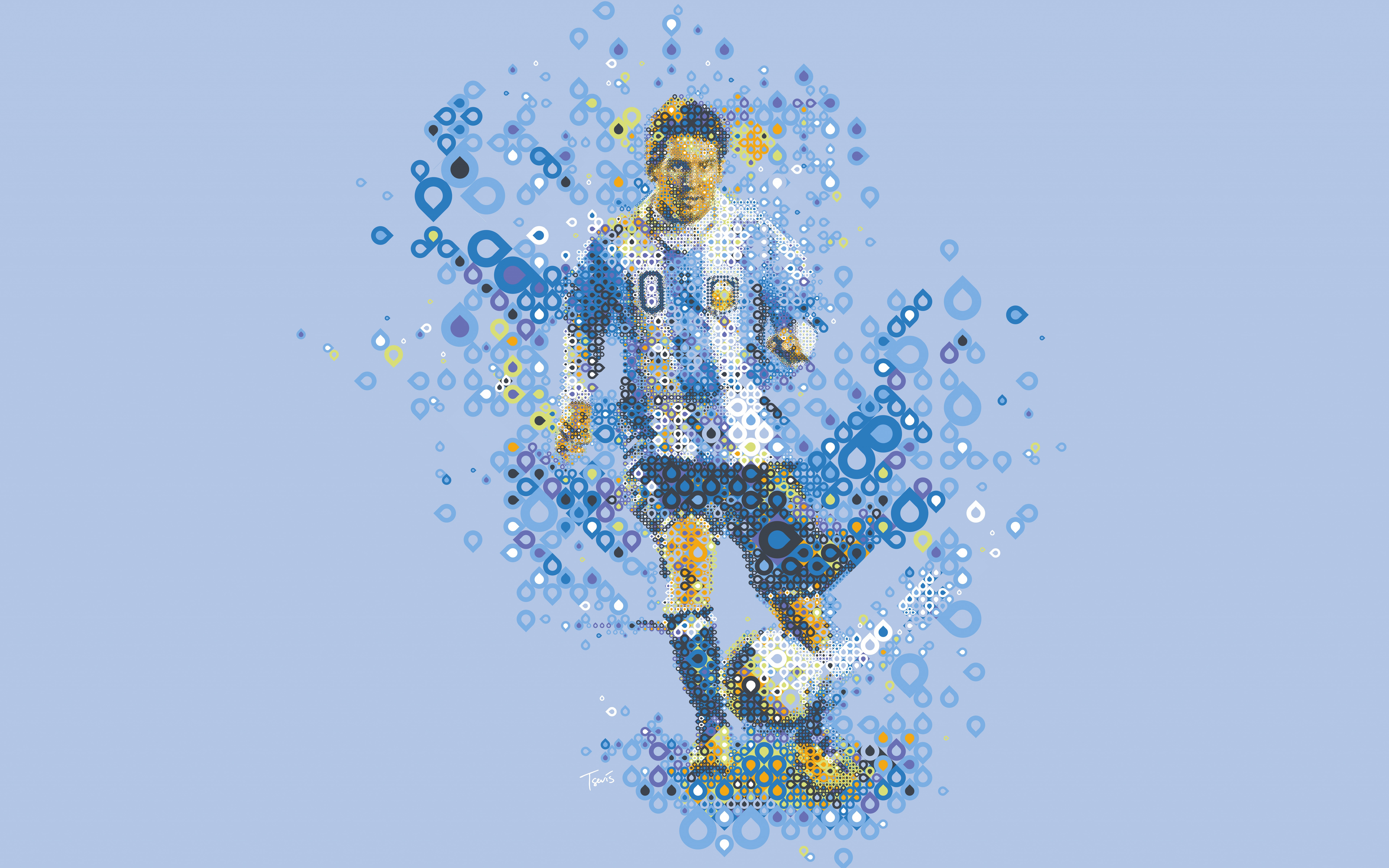 Lionel Messi, 4K, Mosaic, 8K, Low poly Gallery HD Wallpaper