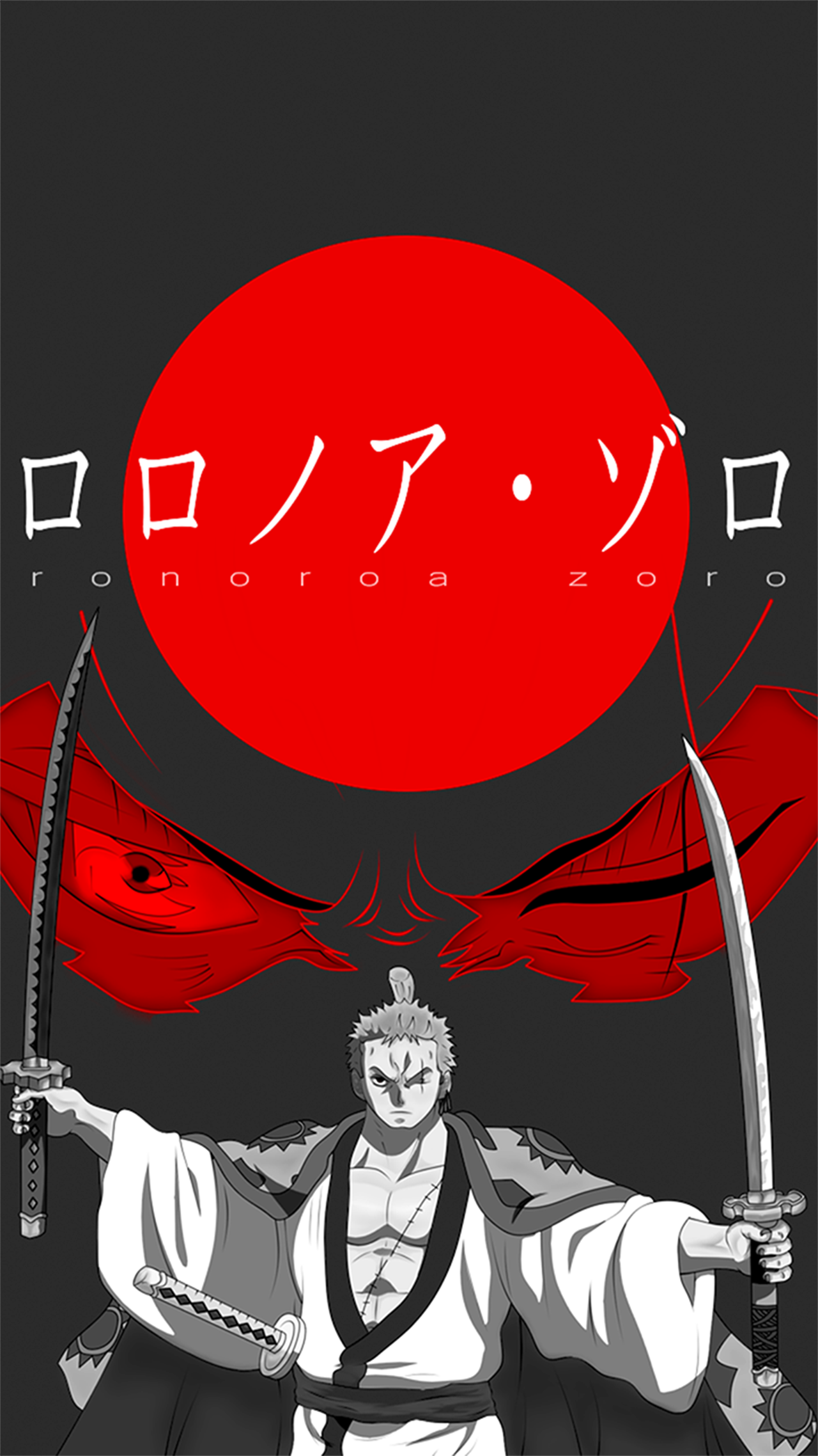 Wallpaper, Roronoa Zoro, One Piece, drawing, digital art, metalanguage, anime boys 1280x2276