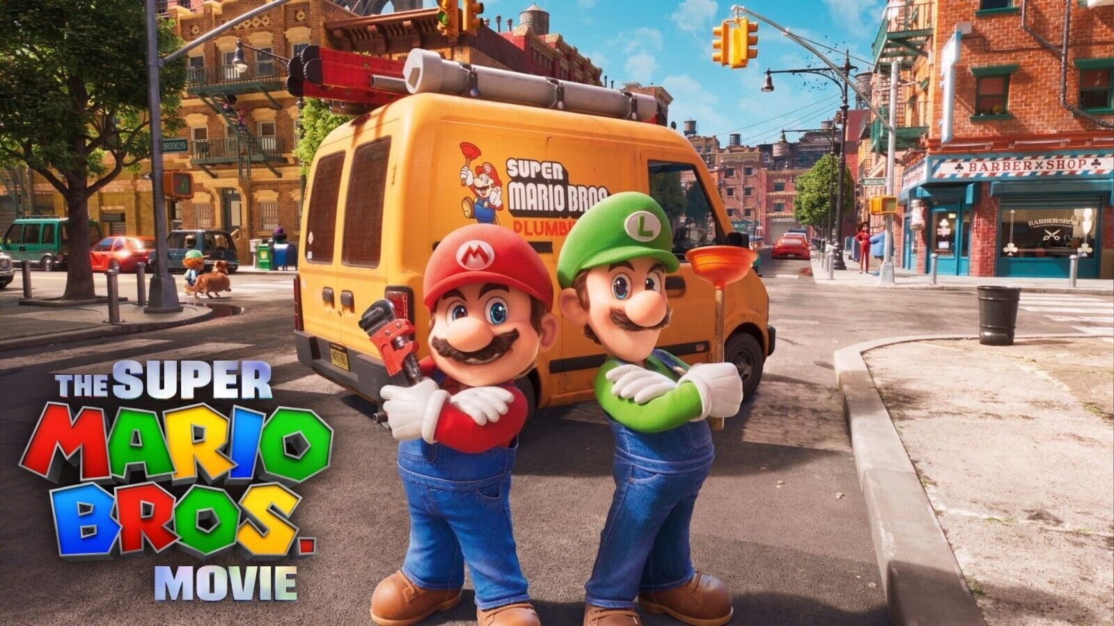 2023 The Super Mario Bros Movie Poster Bowser Luigi, Size 11x17 Inch