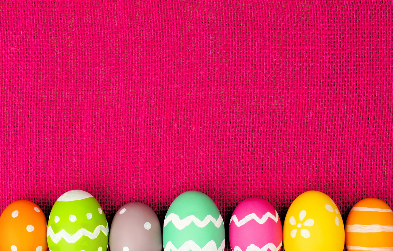 Wallpaper colorful, Easter, spring, Easter, eggs, decoration, Happy, frame, the painted eggs image for desktop, section праздники