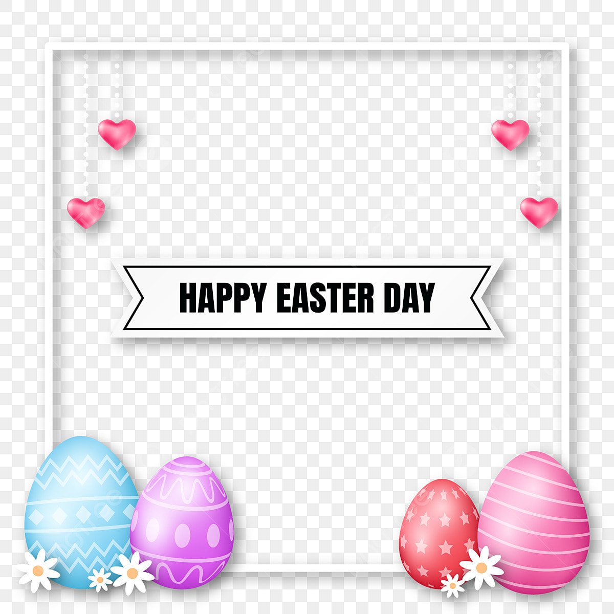 Easter Frame PNG, Vector, PSD, and Clipart With Transparent Background for Free Download