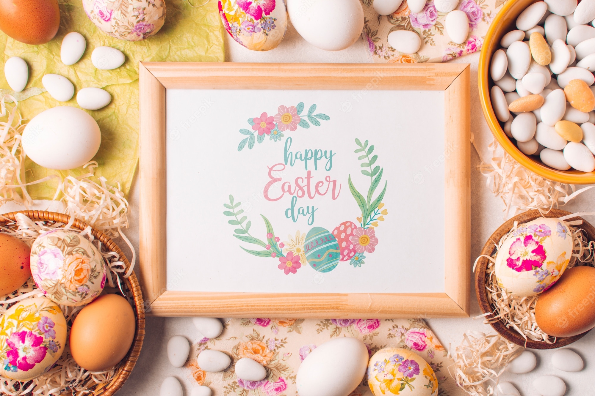 Easter Frame PSD, High Quality Free PSD for Download