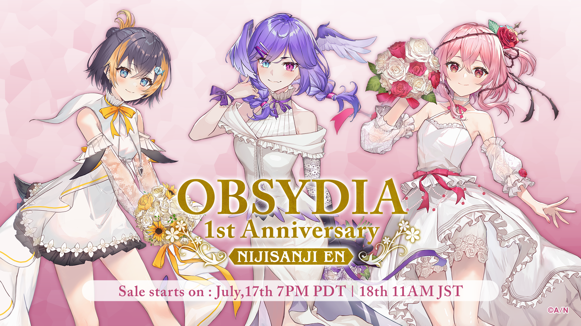 NIJISANJI EN announces OBSYDIA 1st Anniversary Goods. ANYCOLOR Inc
