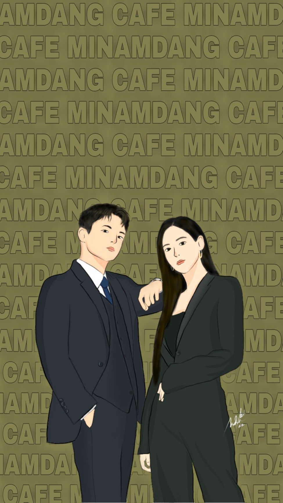 Cafe Minamdang. Oh yeon seo, Fan art, Seo