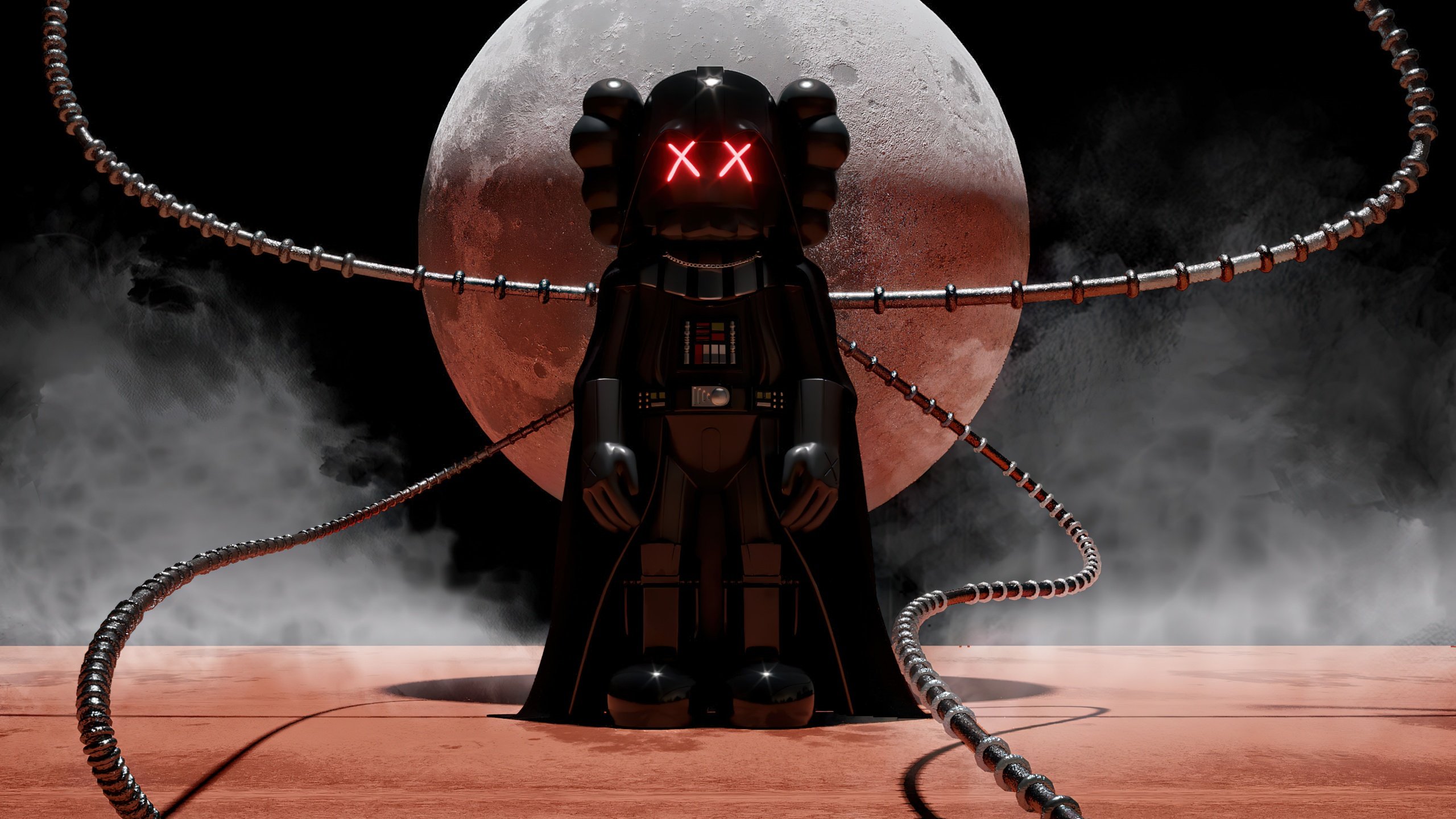 Kaws Wallpaper 4K, Darth Vader, Star Wars, Graphics CGI