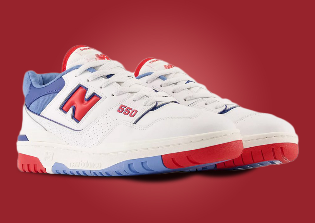Patriotic Shades Of Red White And Blue Take Over This New Balance 550
