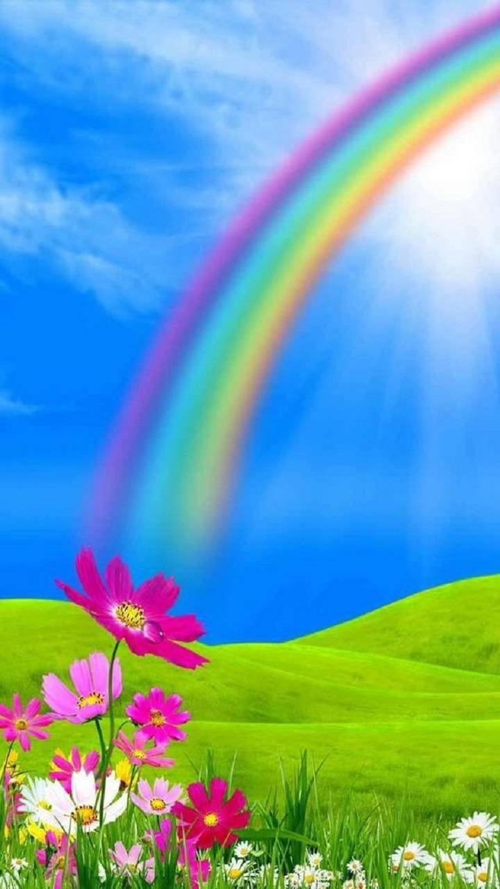 Download Rainbow wallpaper by rosemaria4111 now. Browse million. Rainbow wallpaper background, Beautiful nature picture, Scenery wallpaper
