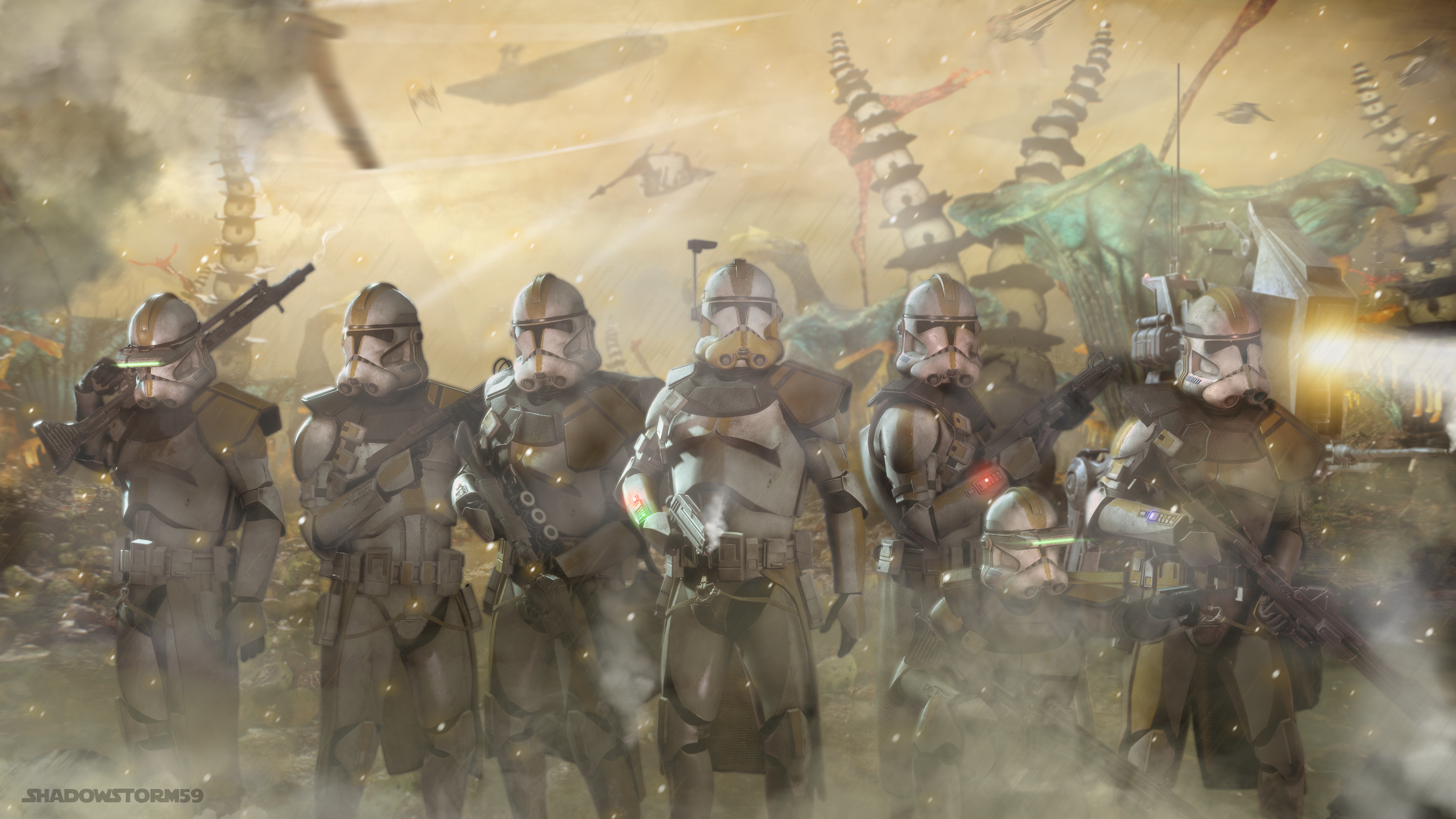 My new 327th Star Corps 4k Wallpaper. Star wars art, Star wars concept art, Star wars artwork