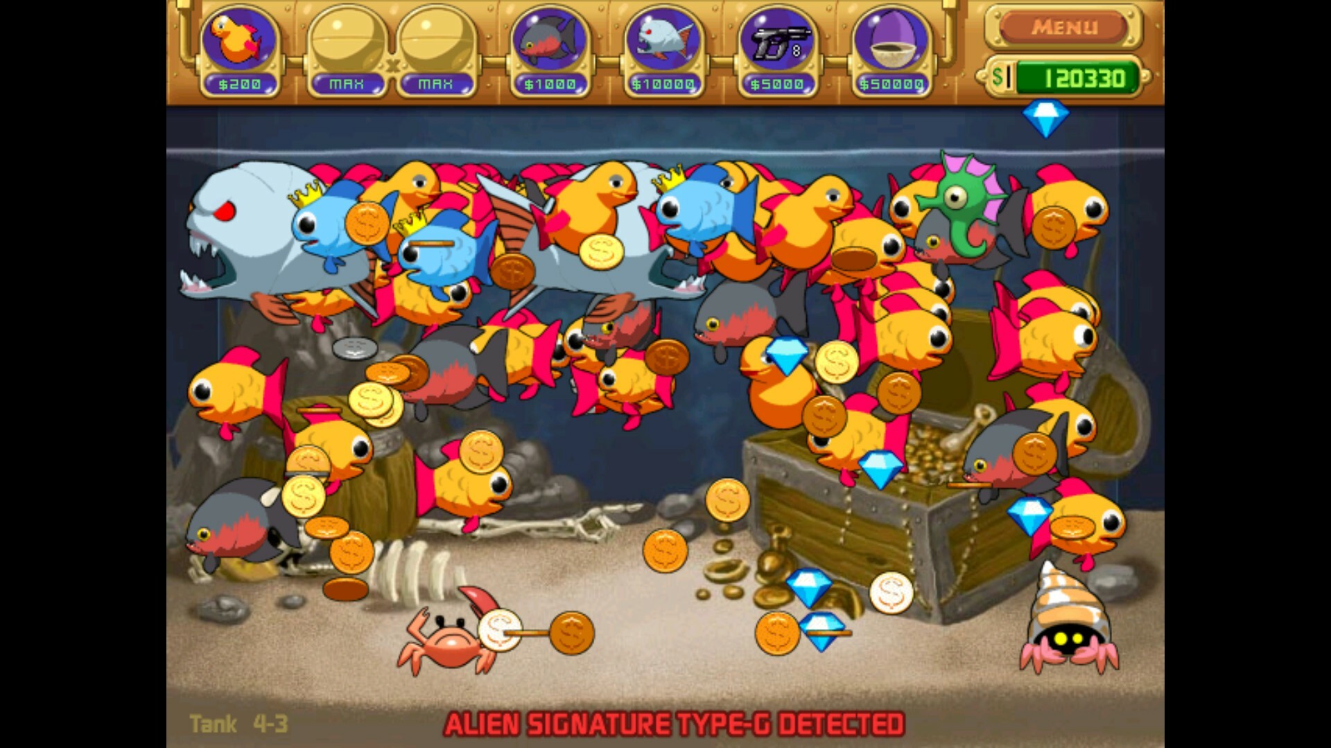 Insaniquarium Deluxe screenshots, image and picture