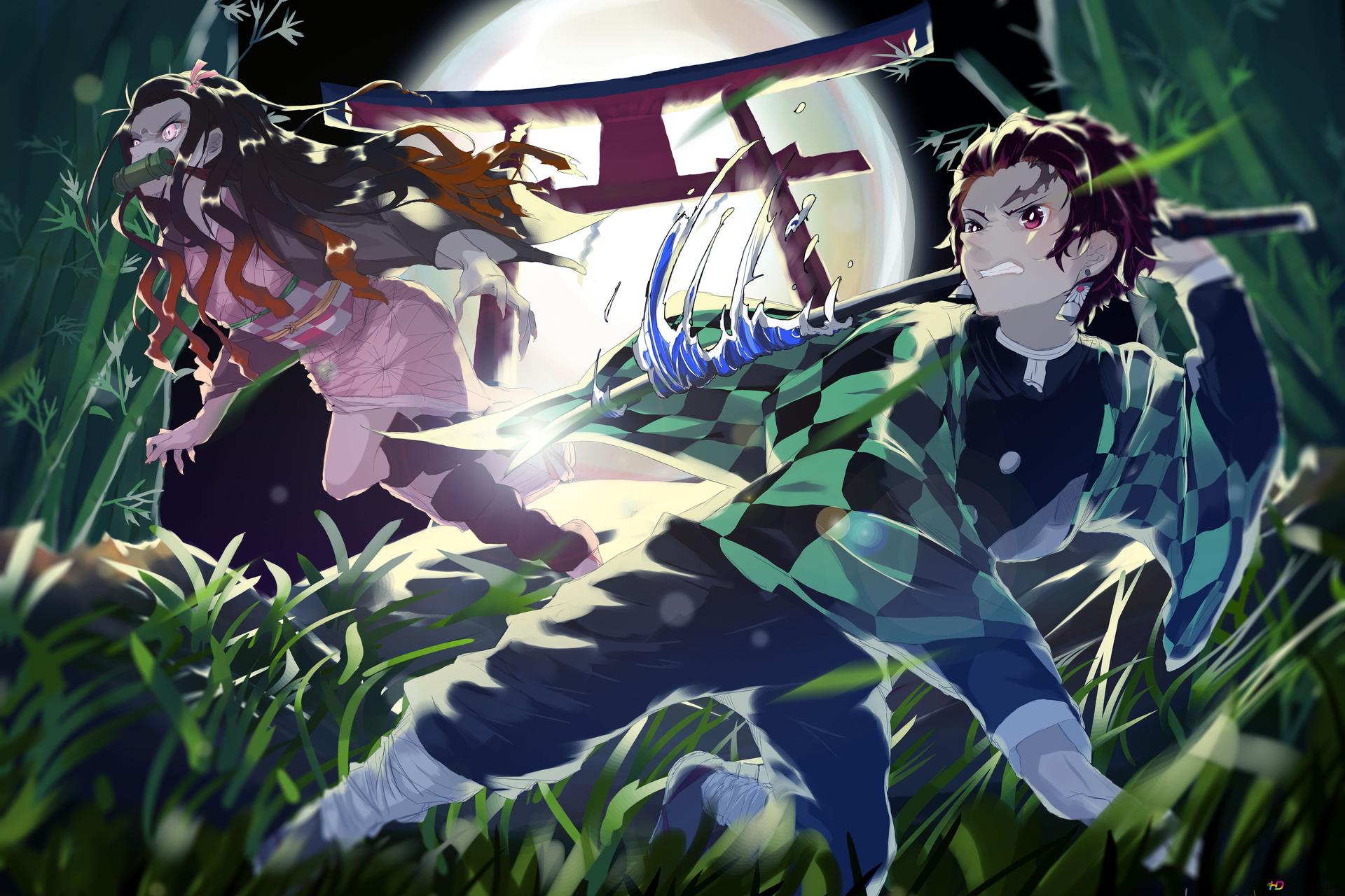 Nezuko Kamado Kamado Slayer Kimetsu No Yaiba 4K wallpaper download