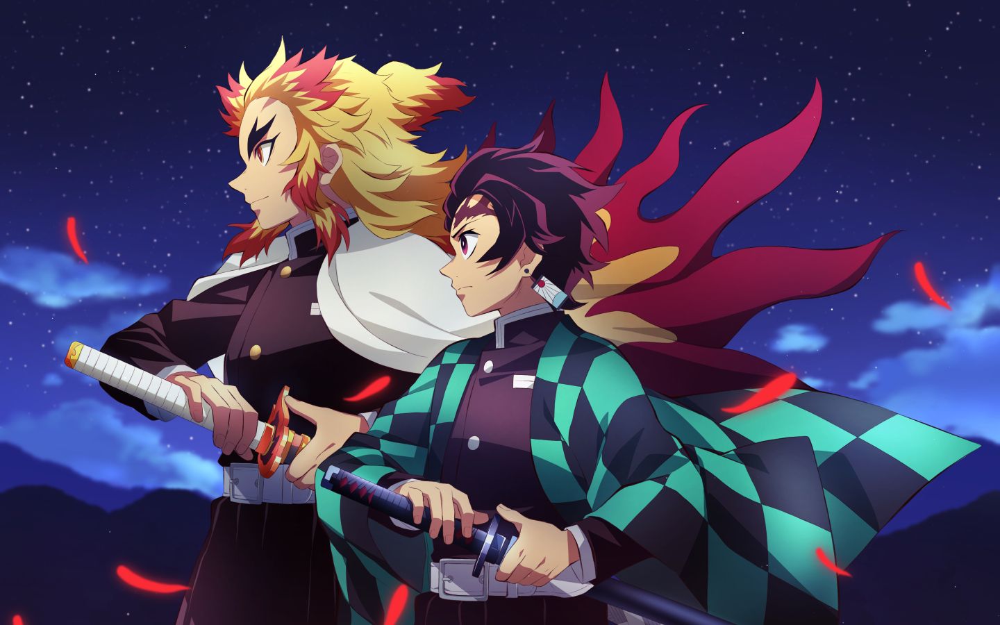 Rengoku And Tanjiro Wallpaper