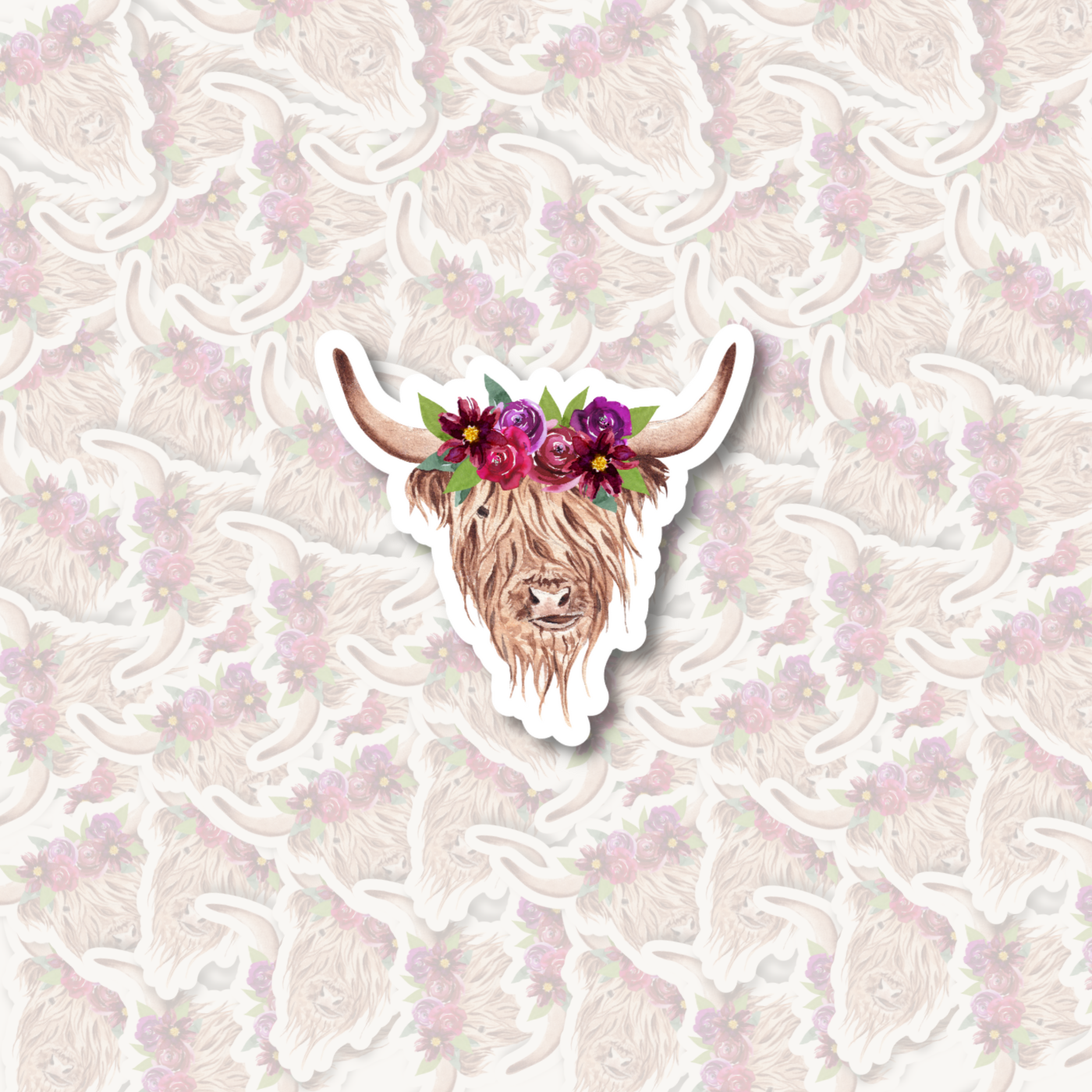 Purple flower crown Highlander
