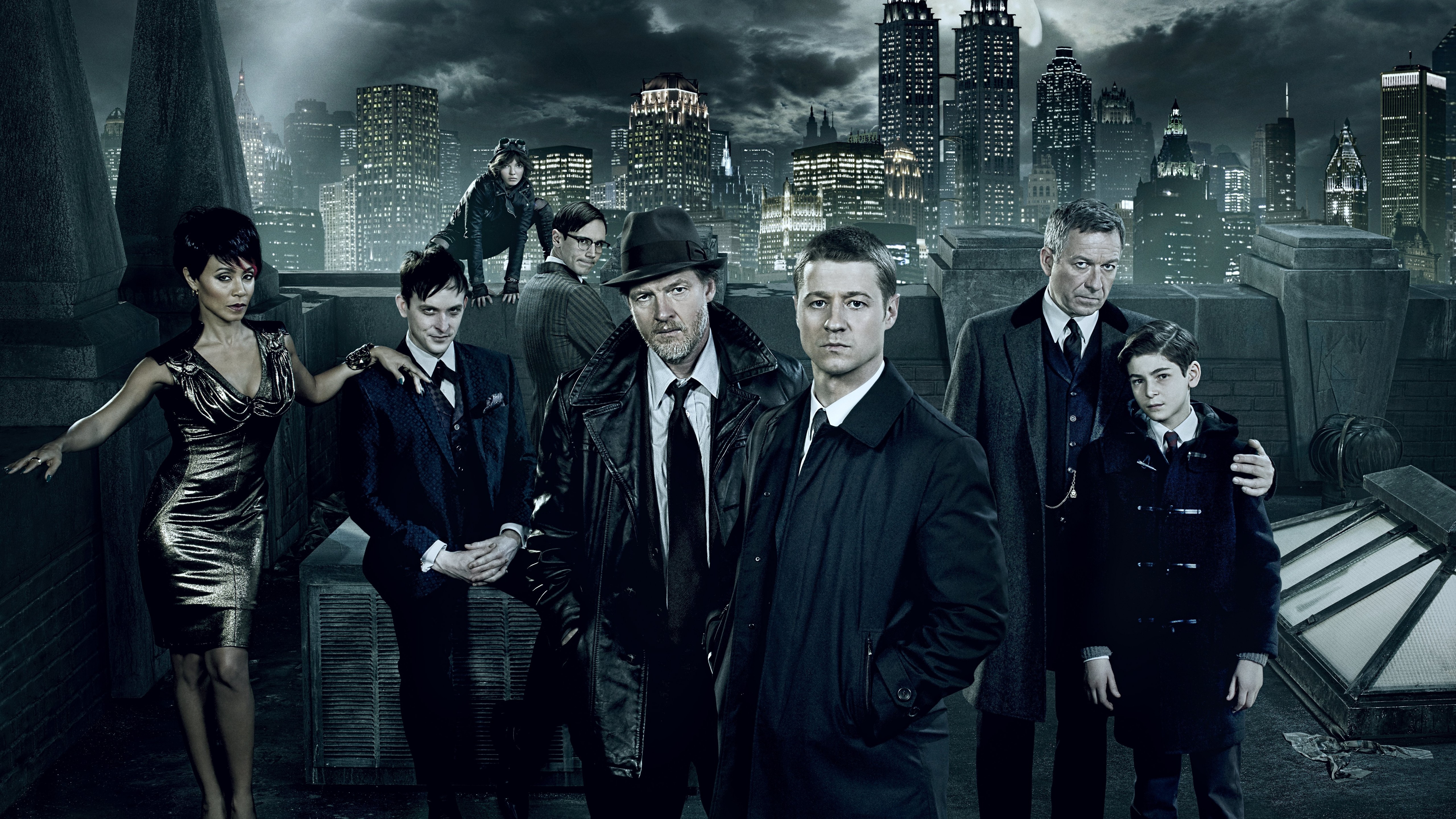 Wallpaper Gotham 2 season, Gotham, TV Series, crime, Movies