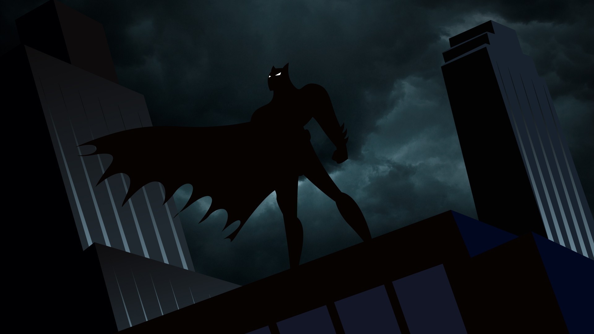 Wallpaper, 1920x1080 px, animated series, Batman, Gotham City 1920x1080