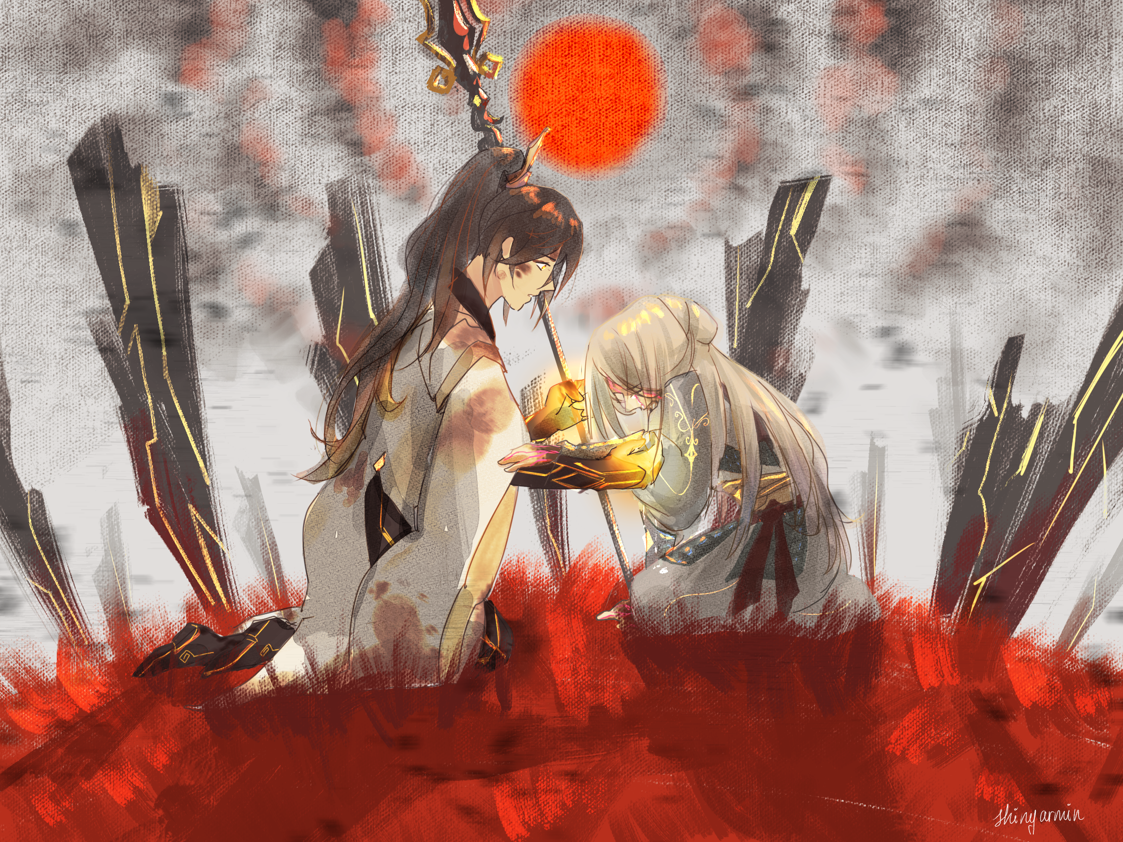 Genshin Impact HD Wallpaper By Shiny Armin