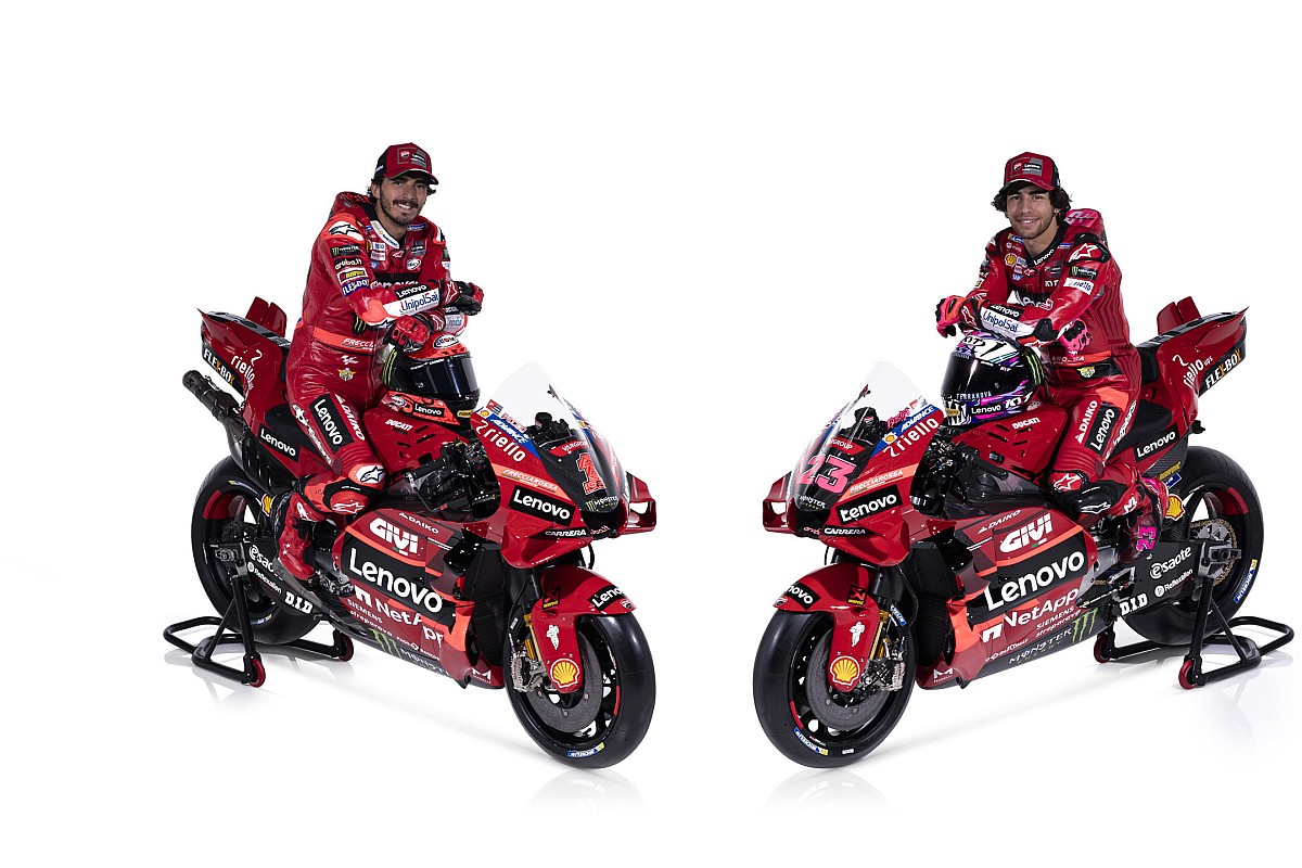 MotoGP champion Bagnaia to race as Ducati reveals 2023 colours