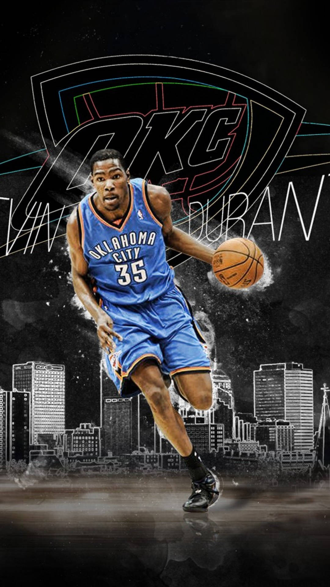 Download Kevin Durant Okc Cool Basketball iPhone Wallpaper