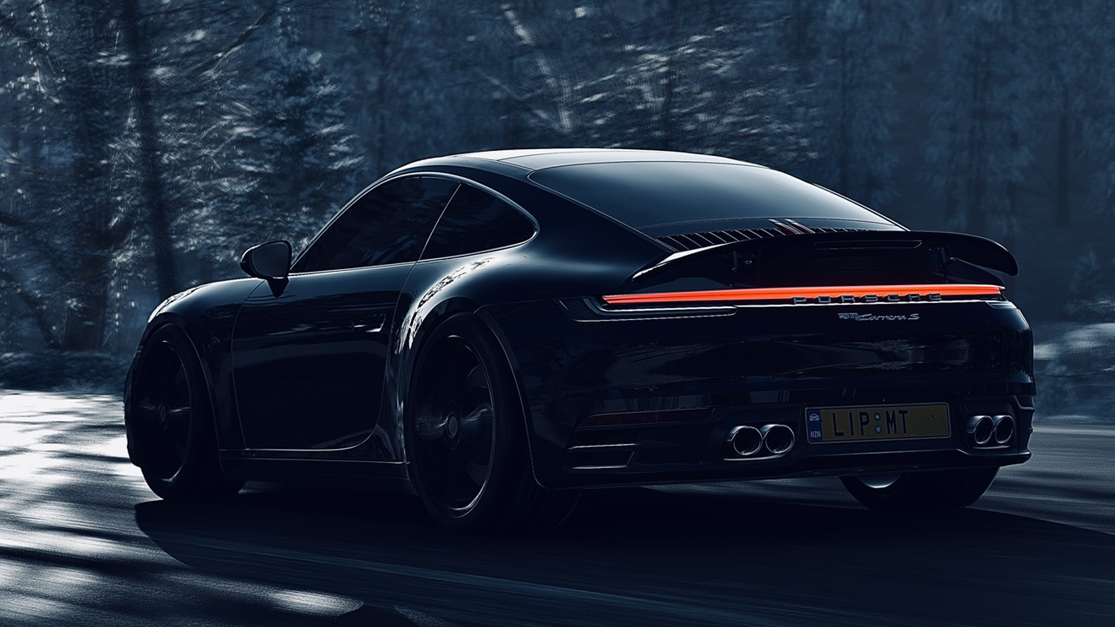 Delightful Porsche Wallpaper For The Snowy Season
