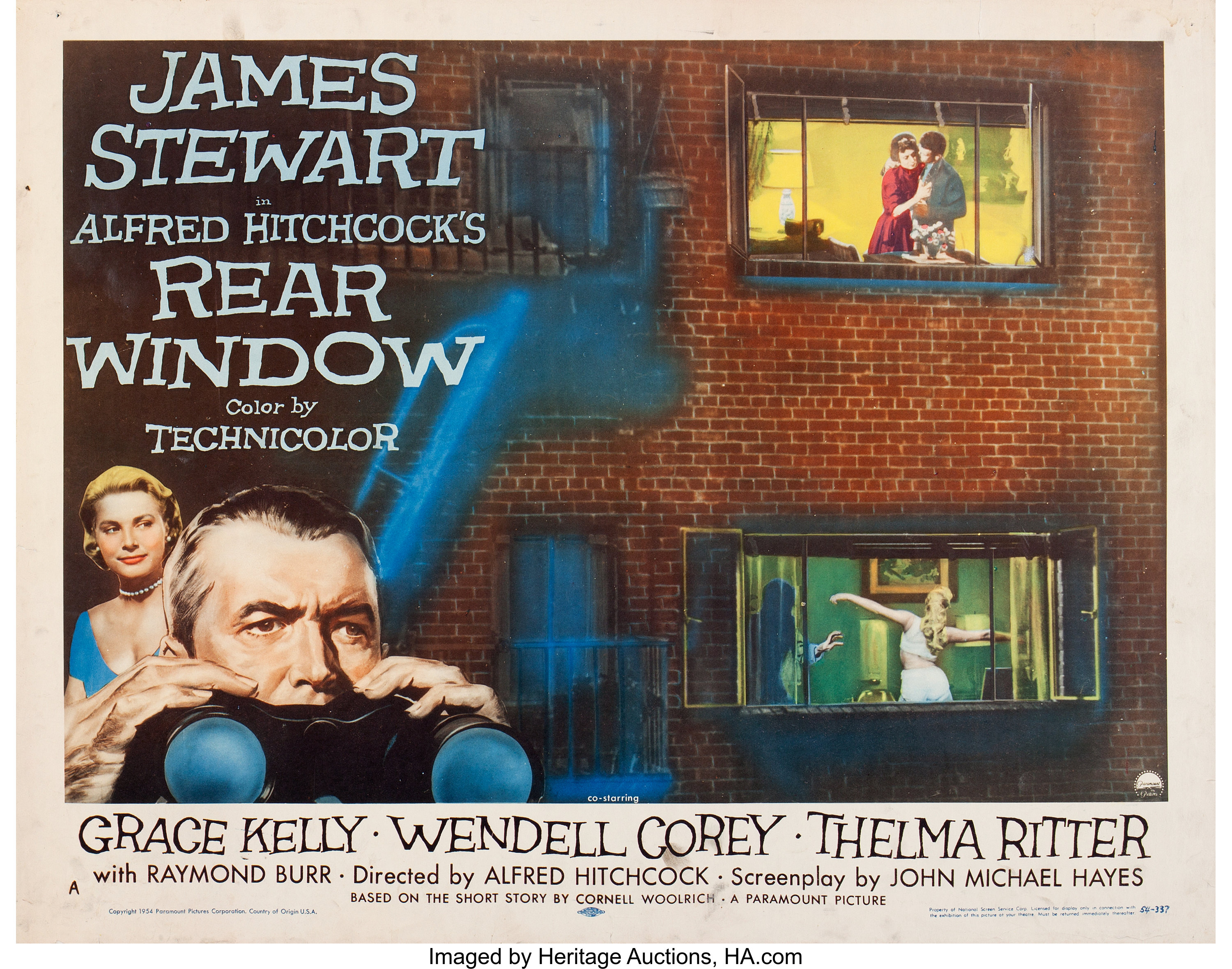 Rear Window (Paramount, 1954). Half Sheet (22 X 28) Style A.. Lot