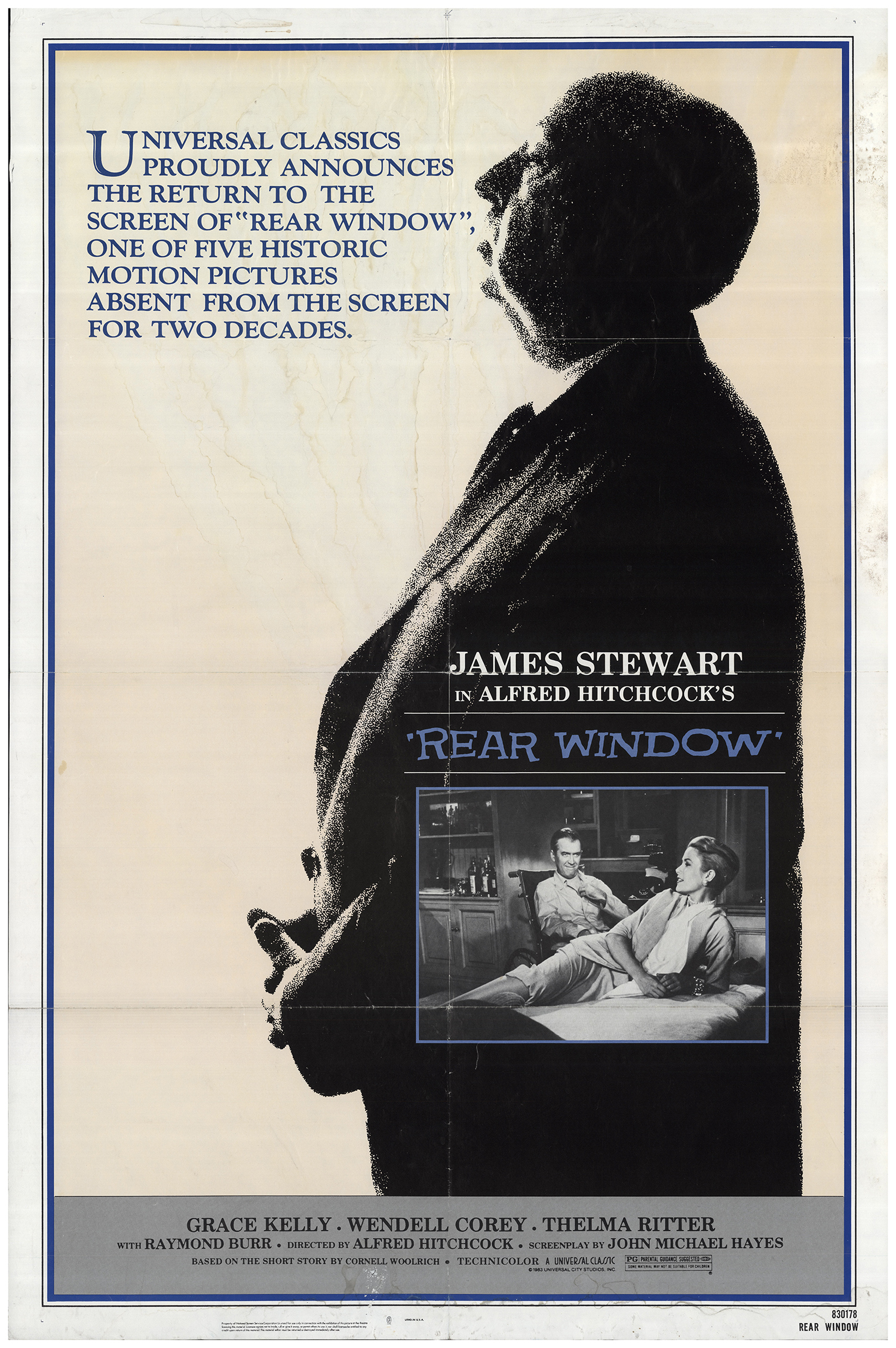 Rear Window 1983 Original Movie Poster #FFF 70905