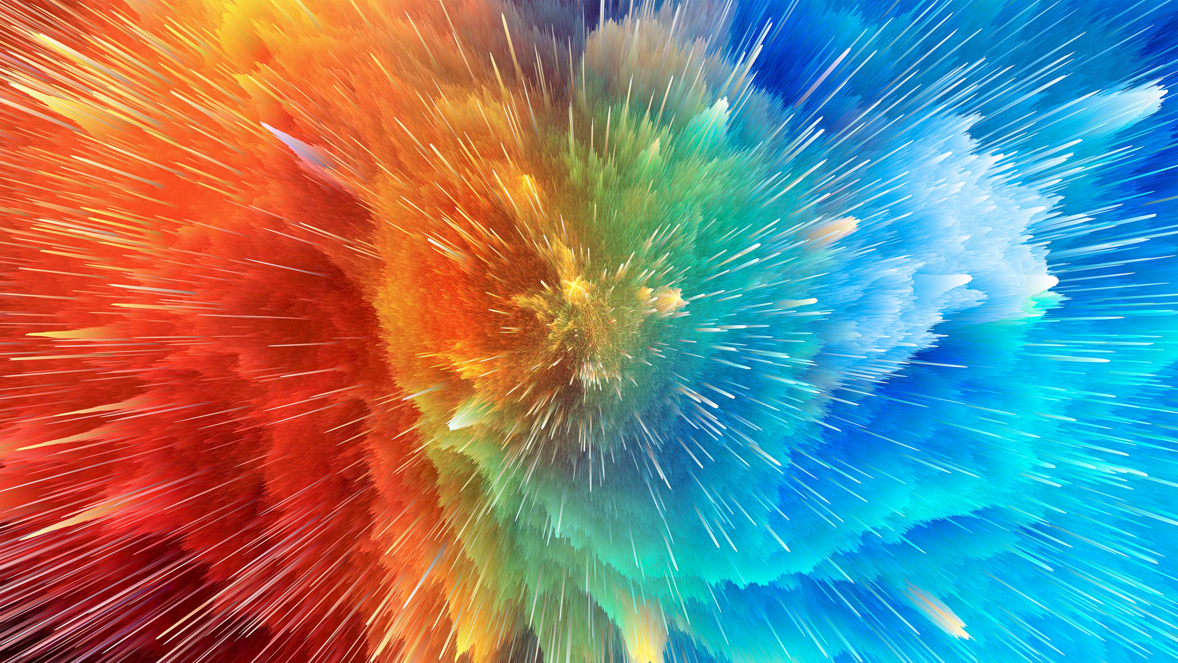 Color explosion Wallpaper 4K, Color splash, Beautiful, Abstract