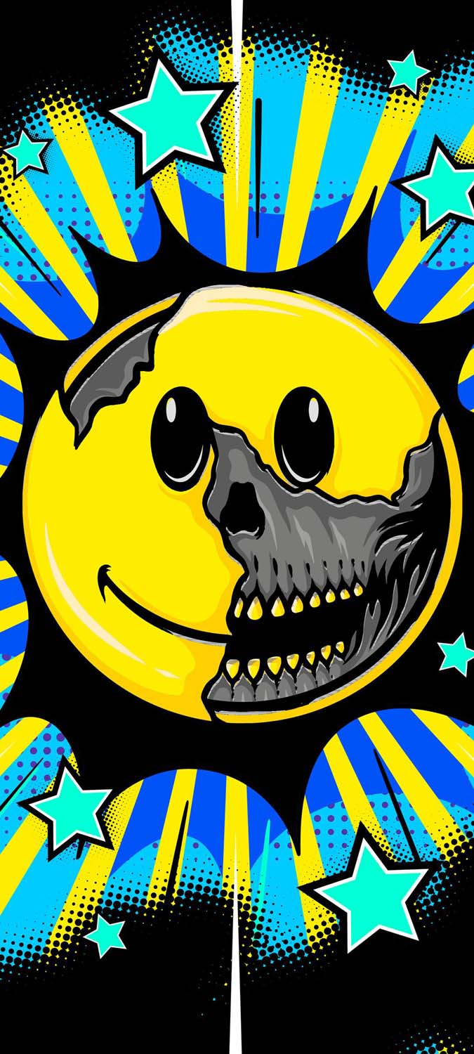 Smiley Skull Emoji IPhone Wallpaper HD Wallpaper, iPhone Wallpaper