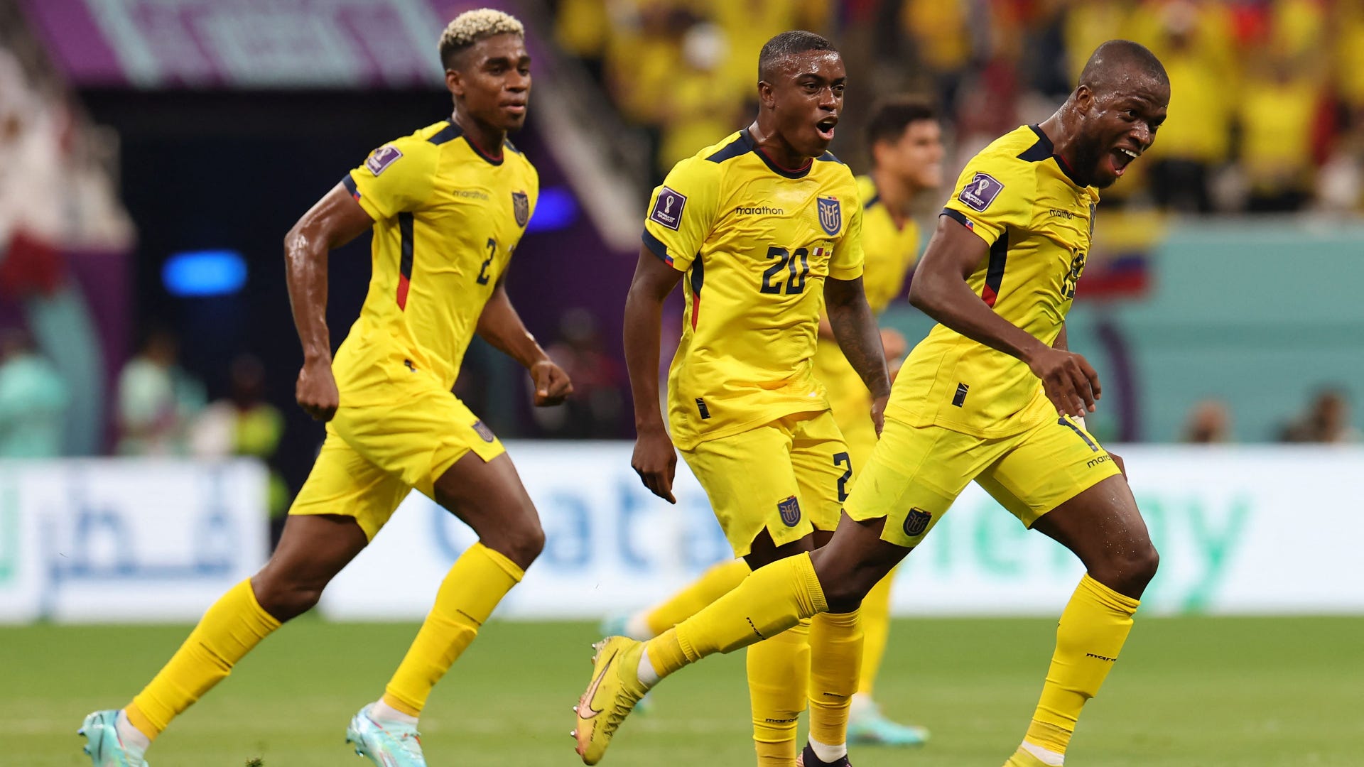 WATCH: Valencia on fire! Ecuador star doubles account with bullet header to leave Qatar with a mountain to climb