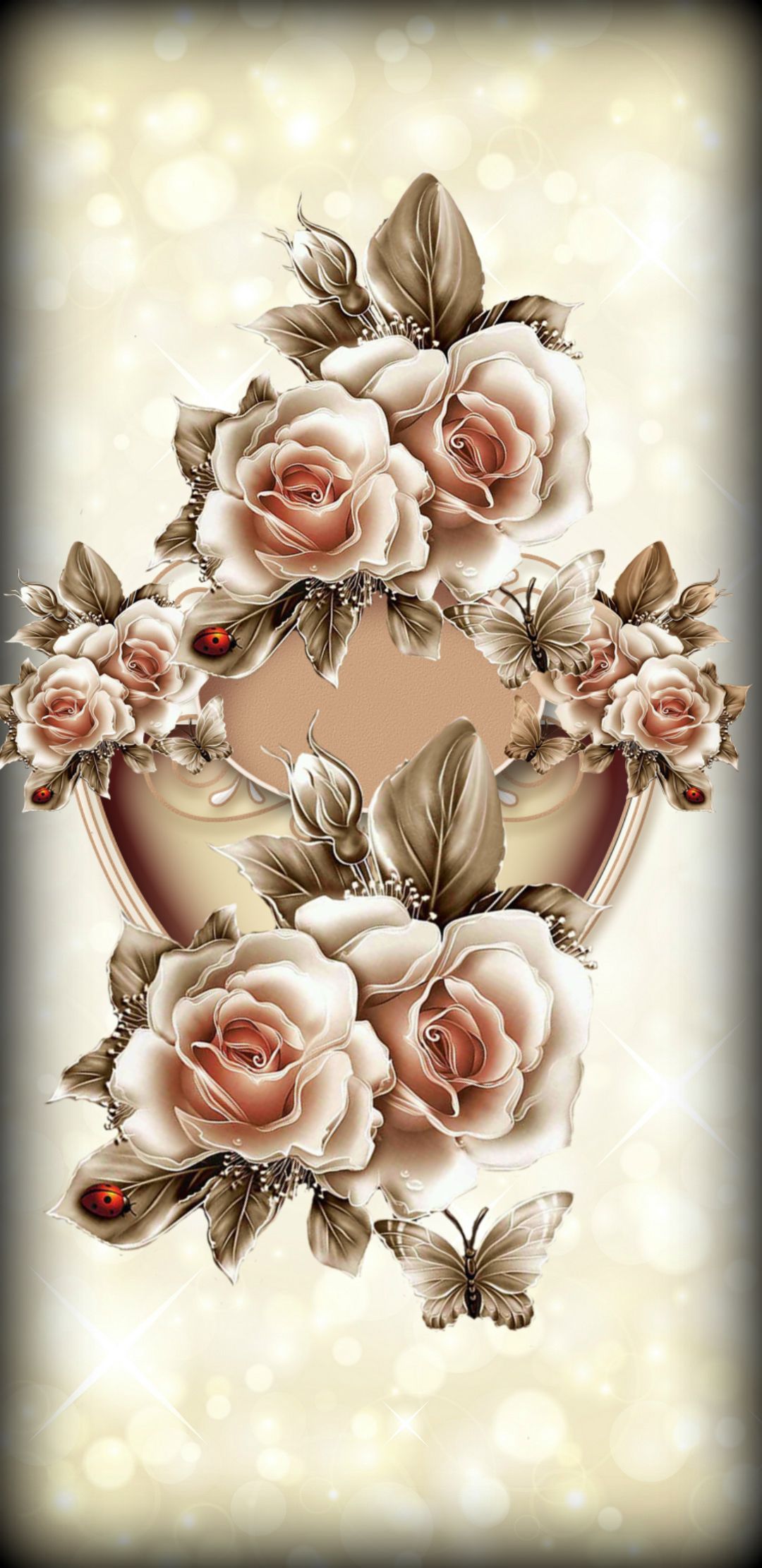 Roses So Romantic. Flower phone wallpaper, Rose flower wallpaper, Flower art