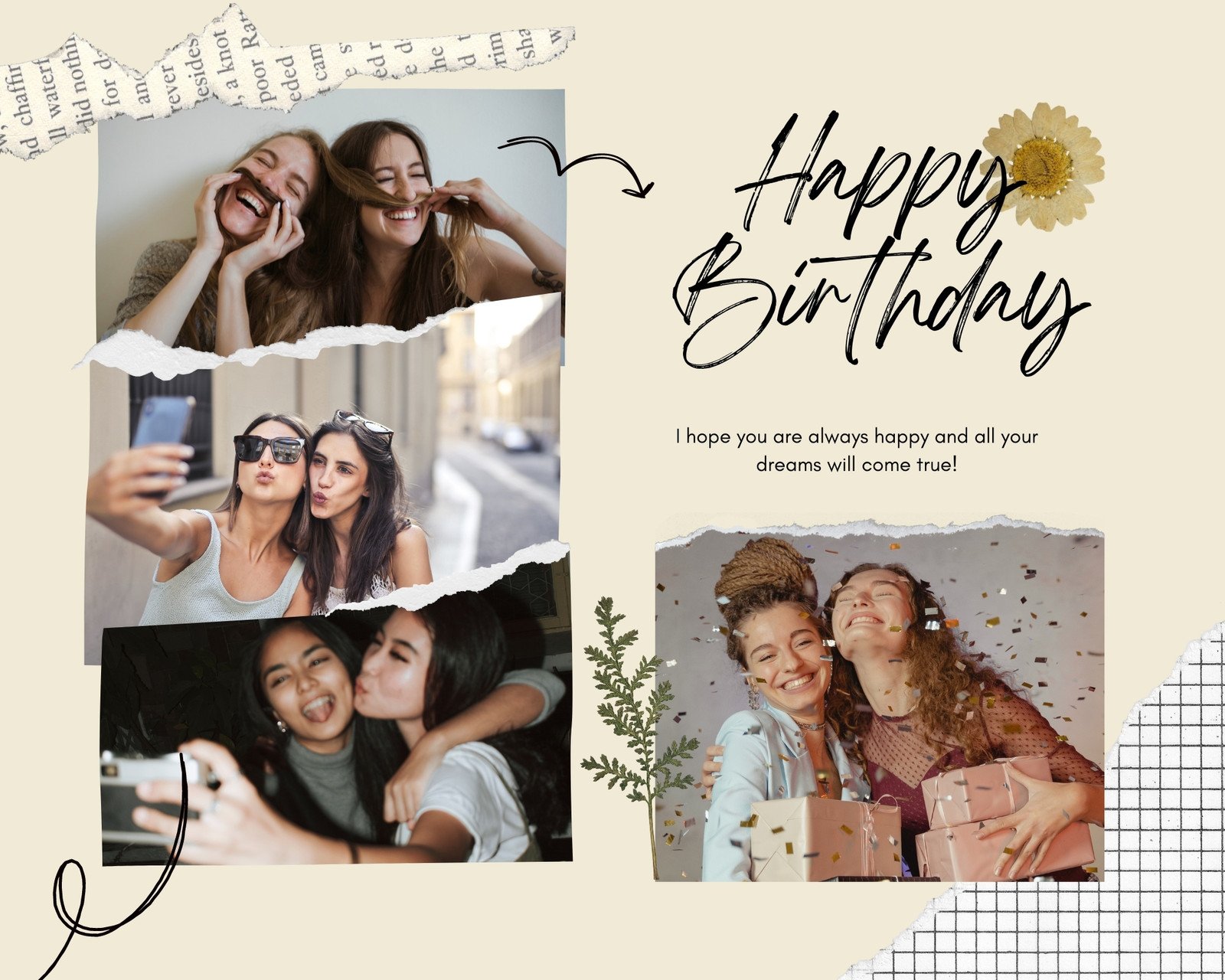 Free, fun birthday photo collage