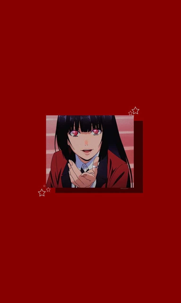 Download Red Kakegurui Anime Aesthetic Wallpaper
