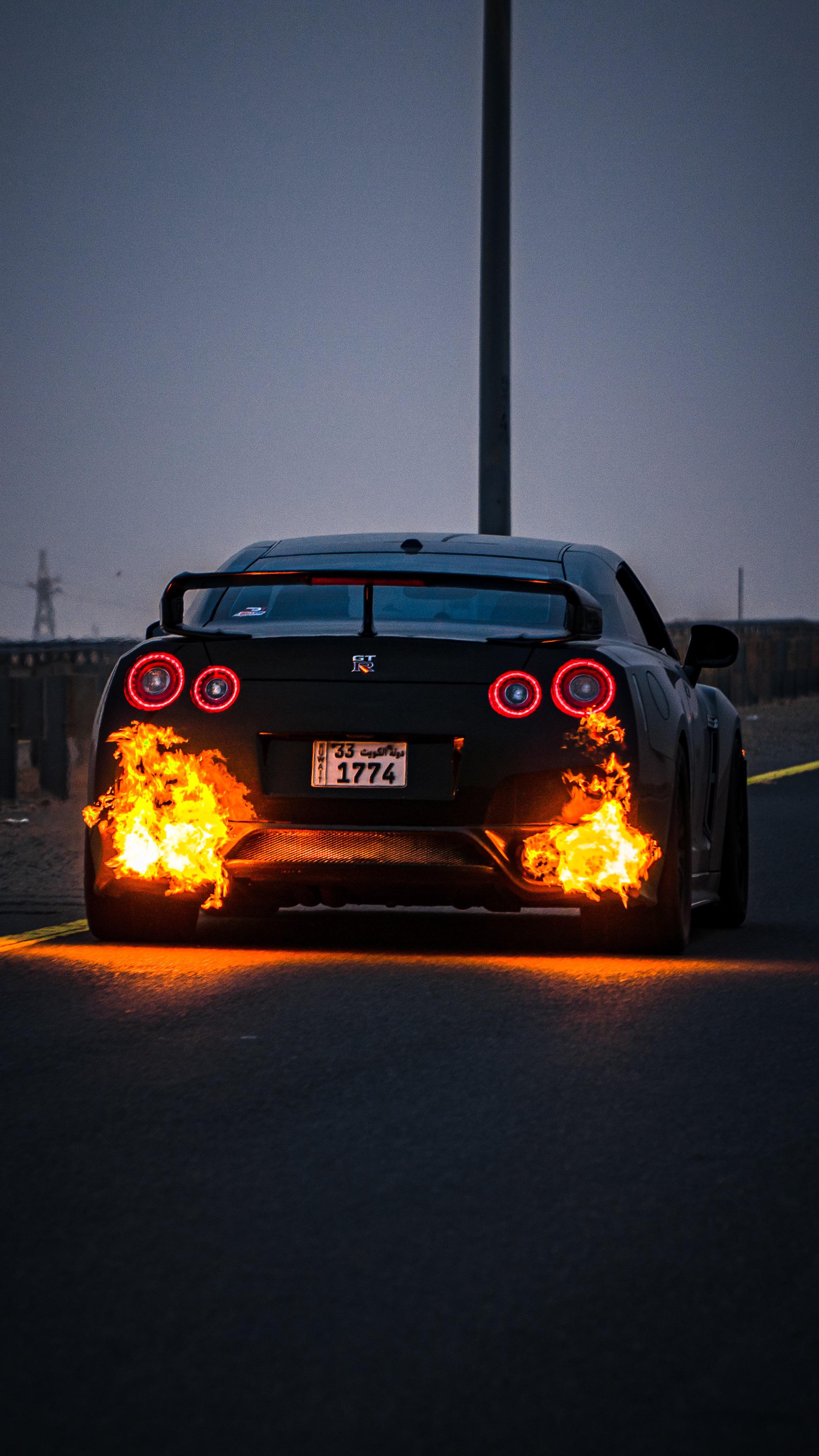 ITAP of a flame throwing gtr r35