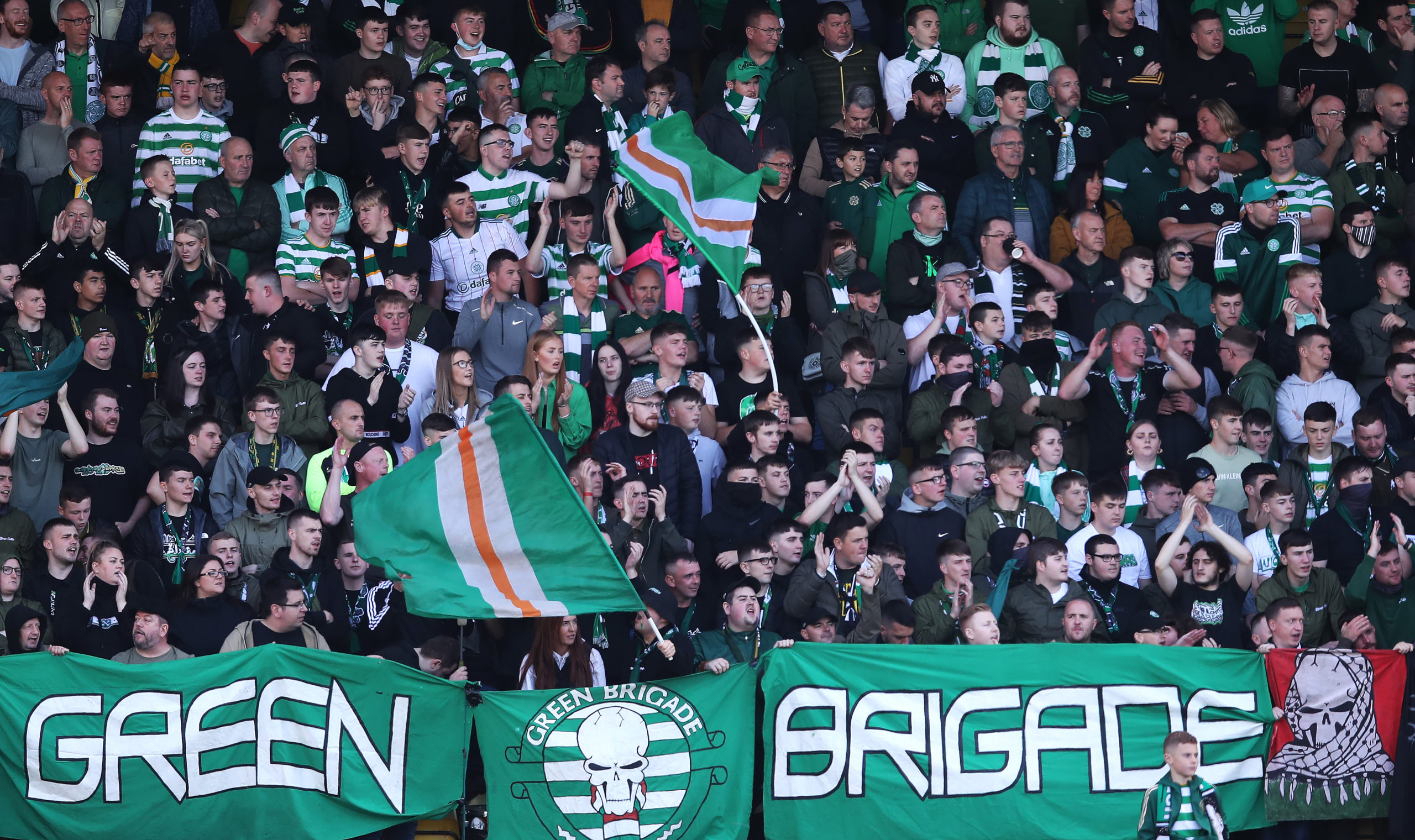 The Green Brigade share class new photo of Celtic display
