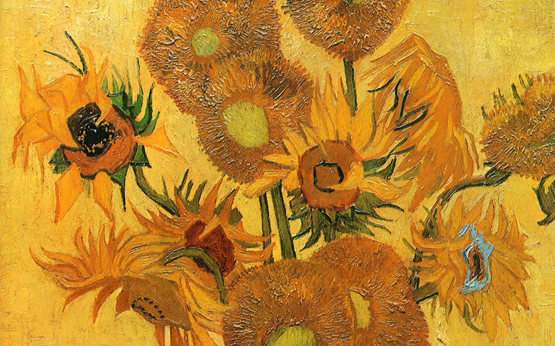 Free download sunflowers wallpaper and image wallpaper picture photo [1920x1200] for your Desktop, Mobile & Tablet. Explore Desktop Wallpaper Famous Art. Famous Wallpaper, Famous Paintings Wallpaper, Famous Logo Wallpaper