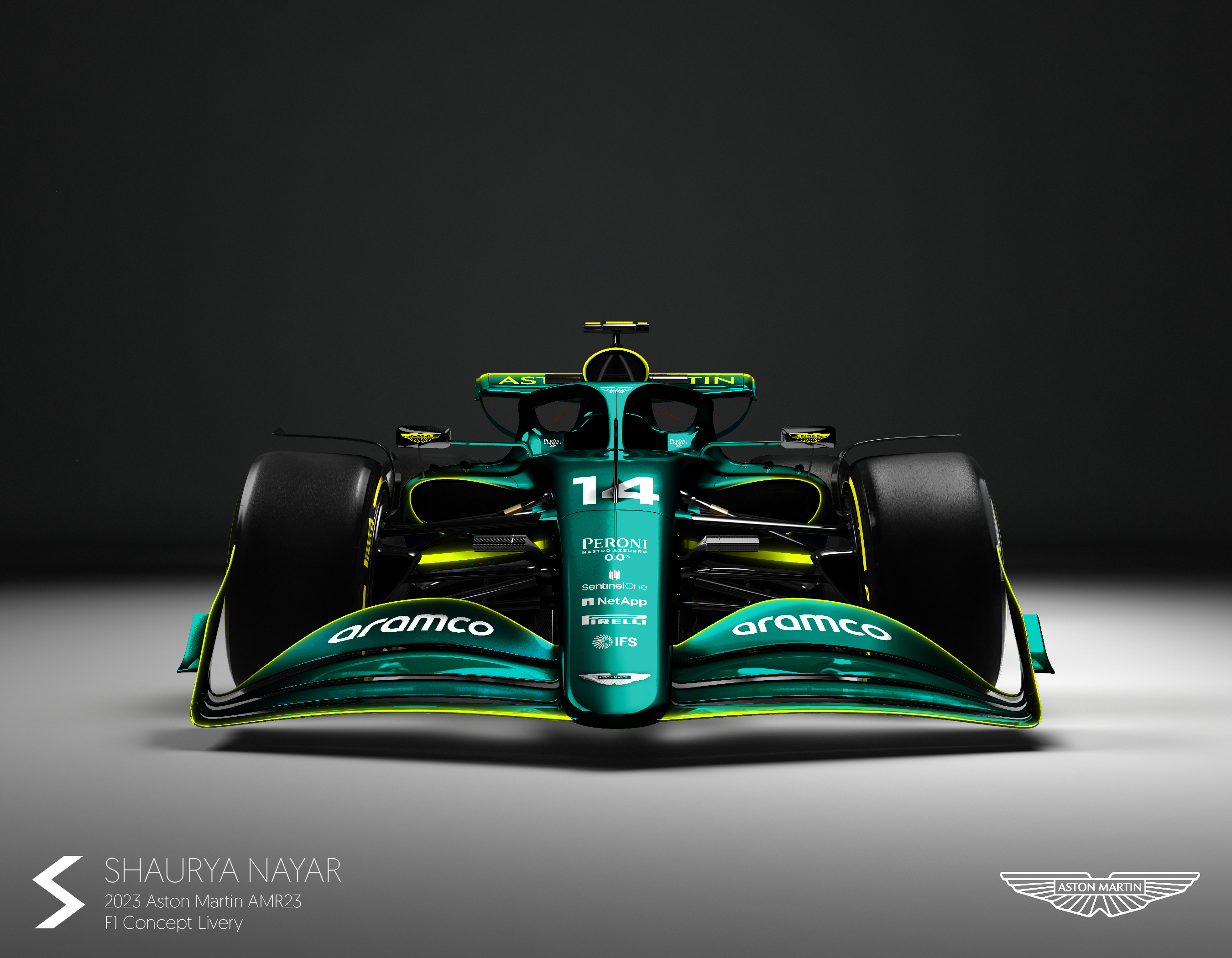 My 2023 Aston Martin AMR23 F1 concept livery. An evolution of an already fantastic 2022 livery. I hope you like it!