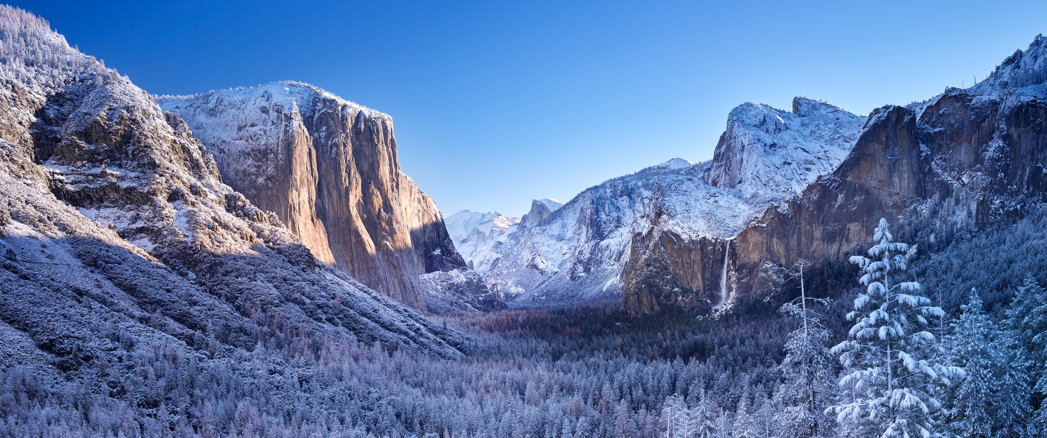 Yosemite National Park Wallpaper 4K, Mountains, Winter, Nature