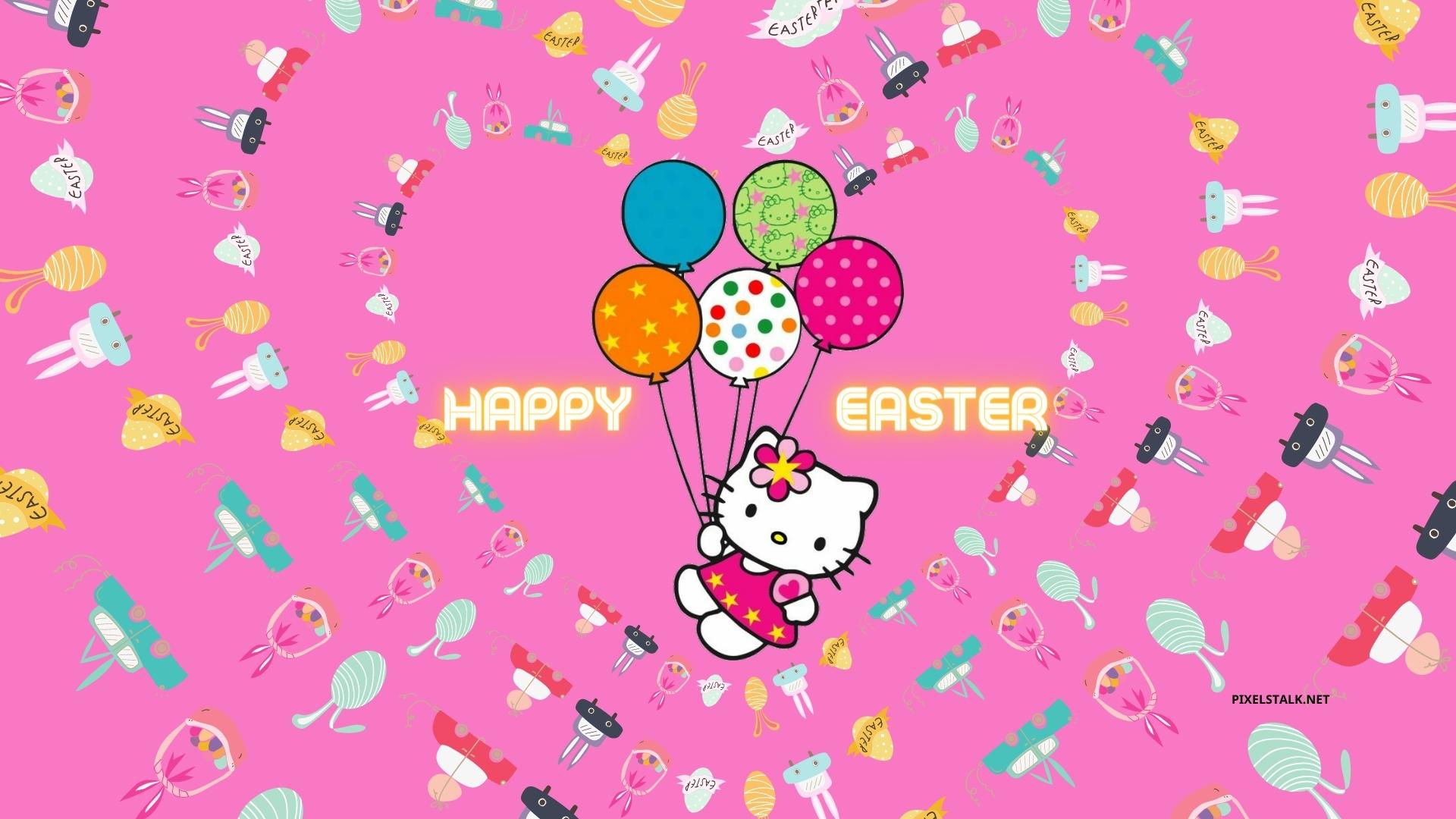 Hello Kitty Easter Bunny Wallpaper HD
