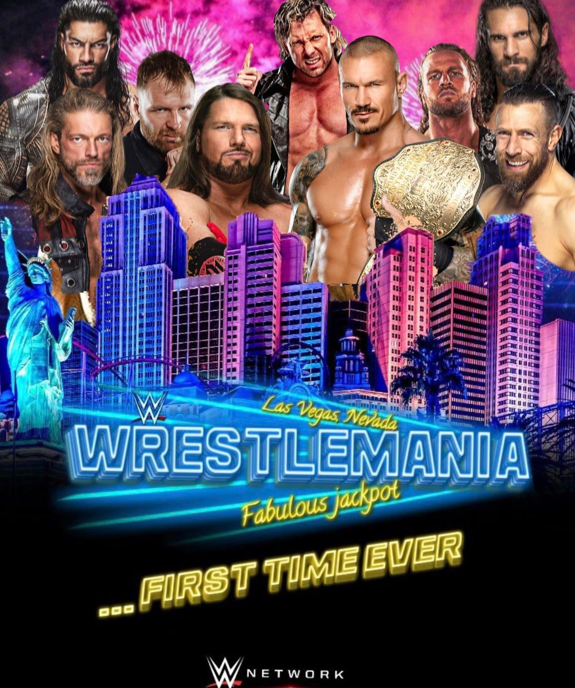 MCM Made a Wrestlemania wallpaper based on my Universe Mode. Randy Orton vs Adam Page will be headlining the show