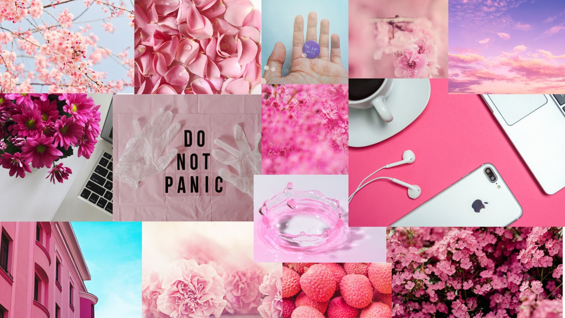 Ignore the Haters Pink Desktop Wallpaper Desktop Collage