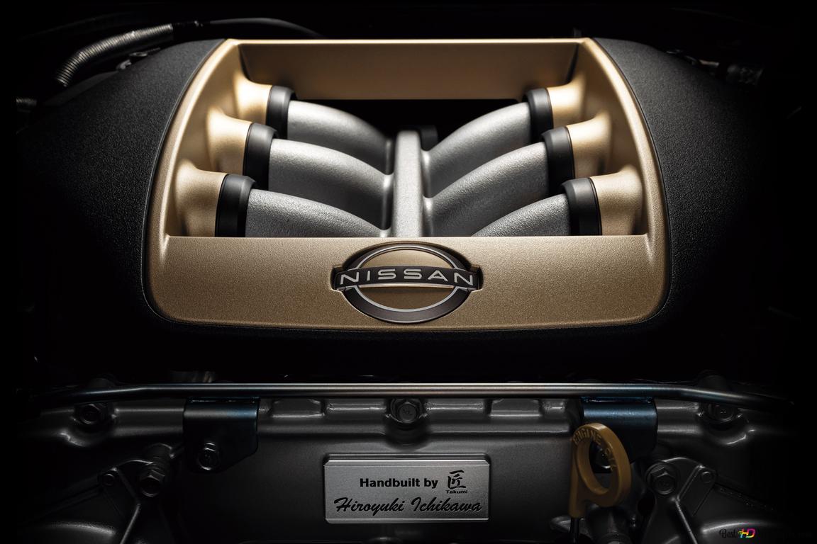 Nissan GT R T Spec 2022 Engine 4K Wallpaper Download
