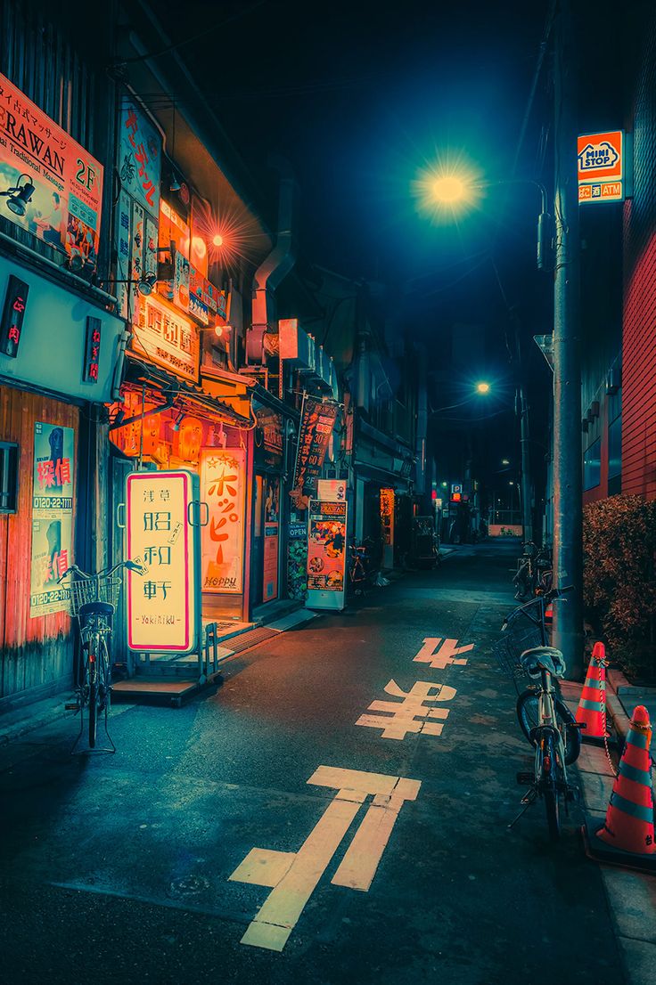 Dream World—Neon Colored Japan Captured by Photographer Anthony Presley. Night street photography, Night photography, Scenery wallpaper
